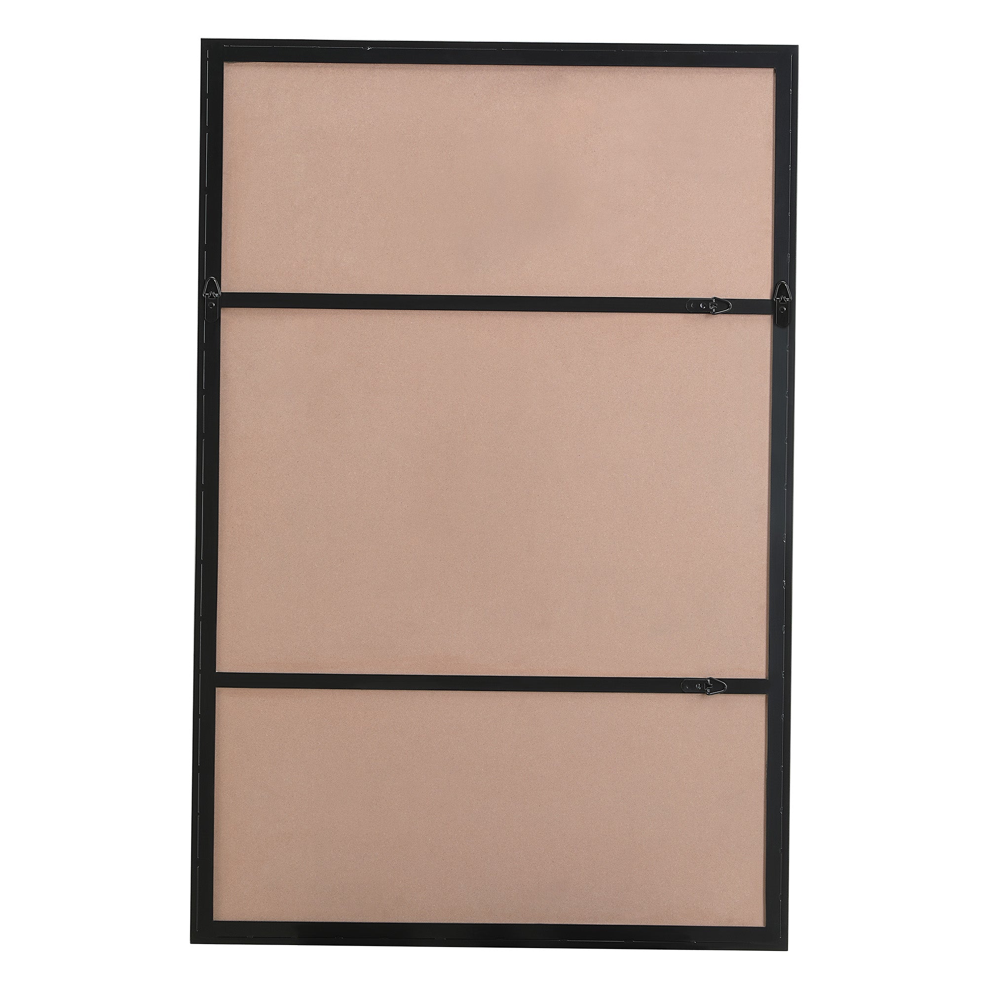Annalise 45" Tall Rectangle Wall Mirror, Black - Backing Image - MT2536