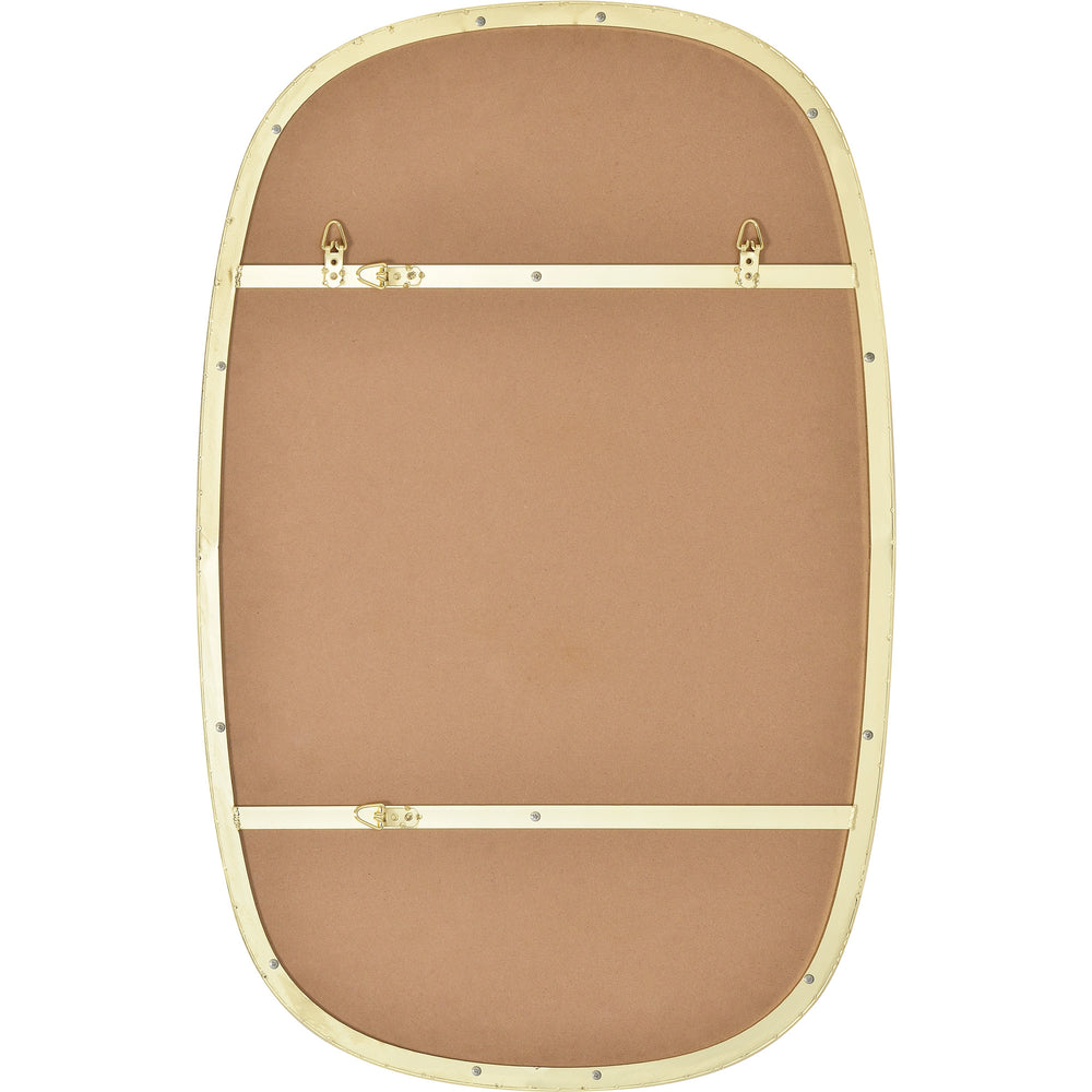 Gallegos 36" Tall Rectangle Wall Mirror, Yellow - Backing Image - MT2523