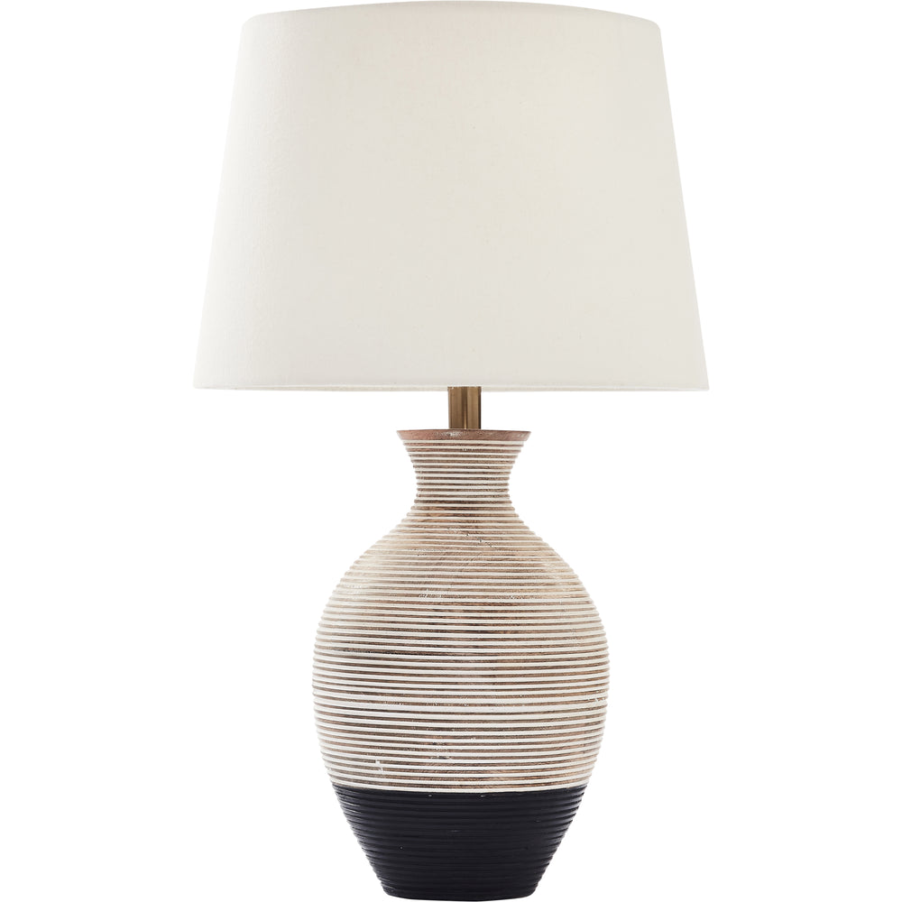 Ignacio 27" Length Table Lamp, Black and whitewash - Main Image - LPT1180