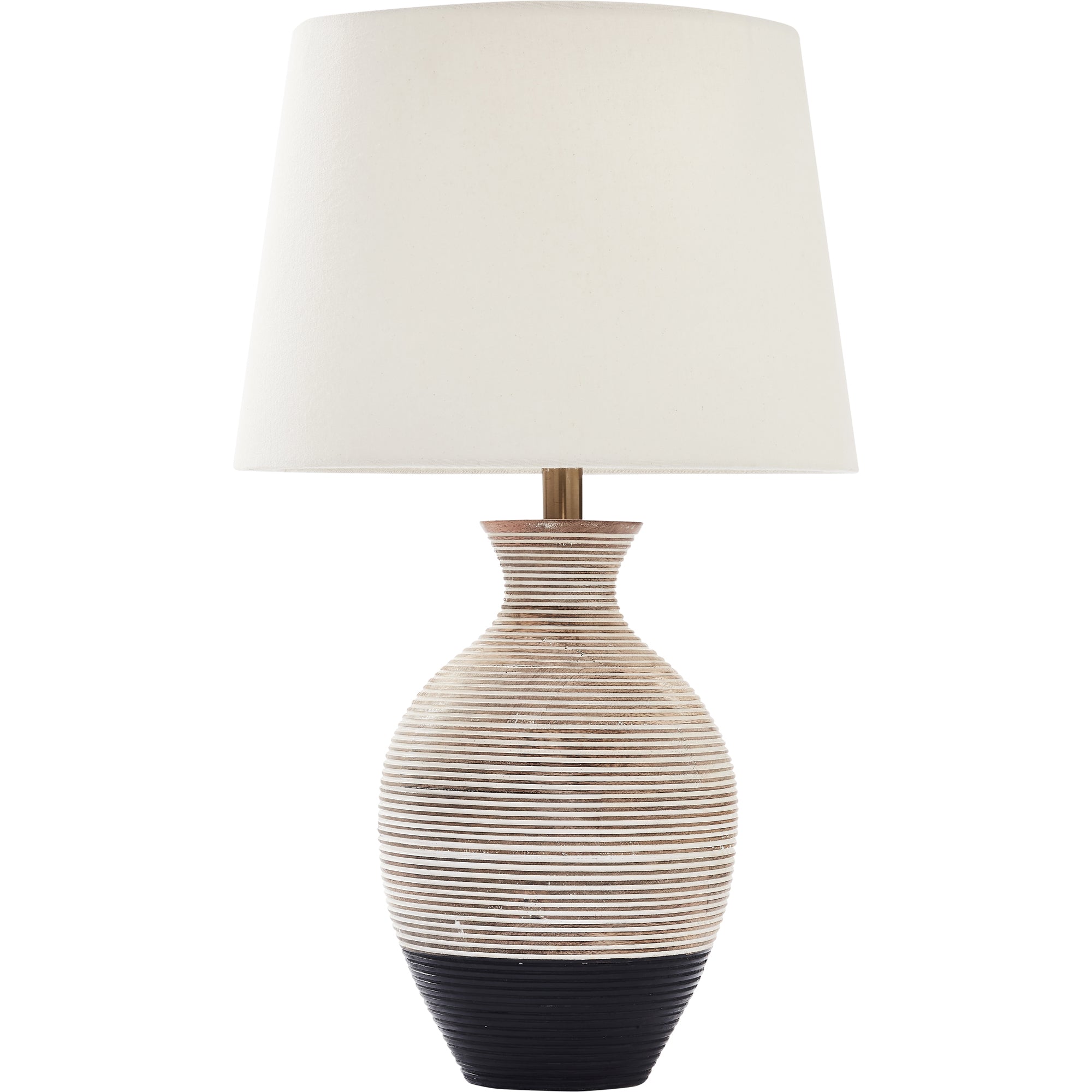 Ignacio 27" Length Table Lamp, Black and whitewash - Main Image - LPT1180