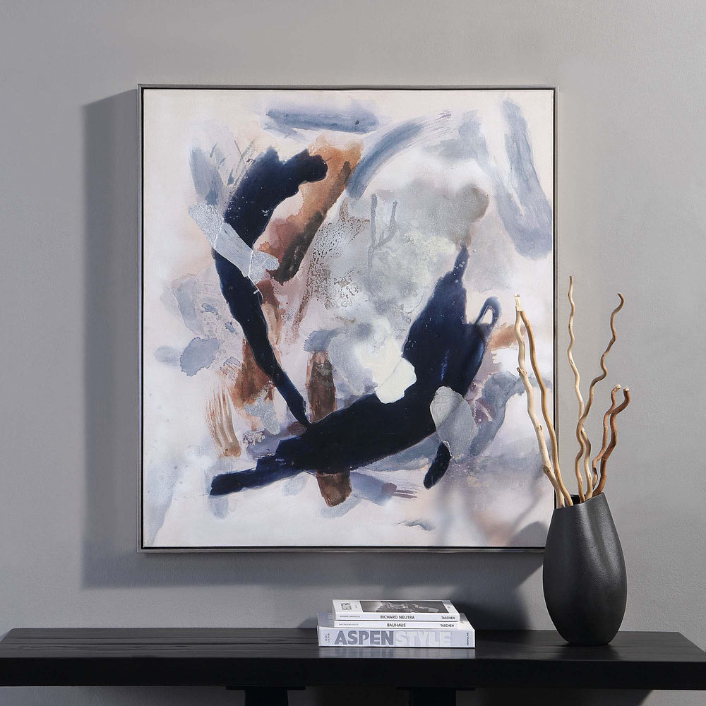 Antofalla 36" Wide Canvas Art, Blue - Lifestyle Image - OL2100