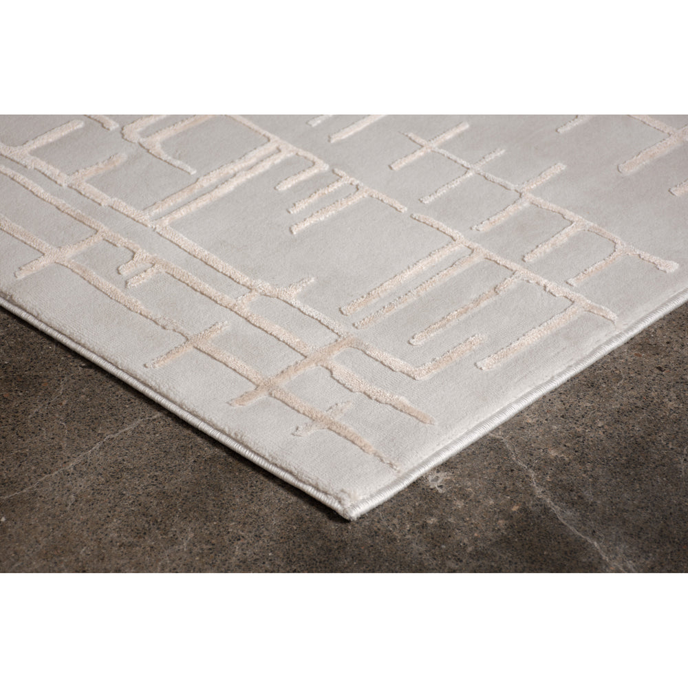 Ariella 7'10 x 10'2 Power loomed Indoor Rug, Grey - Additional Image 1 - RARI-10191-810