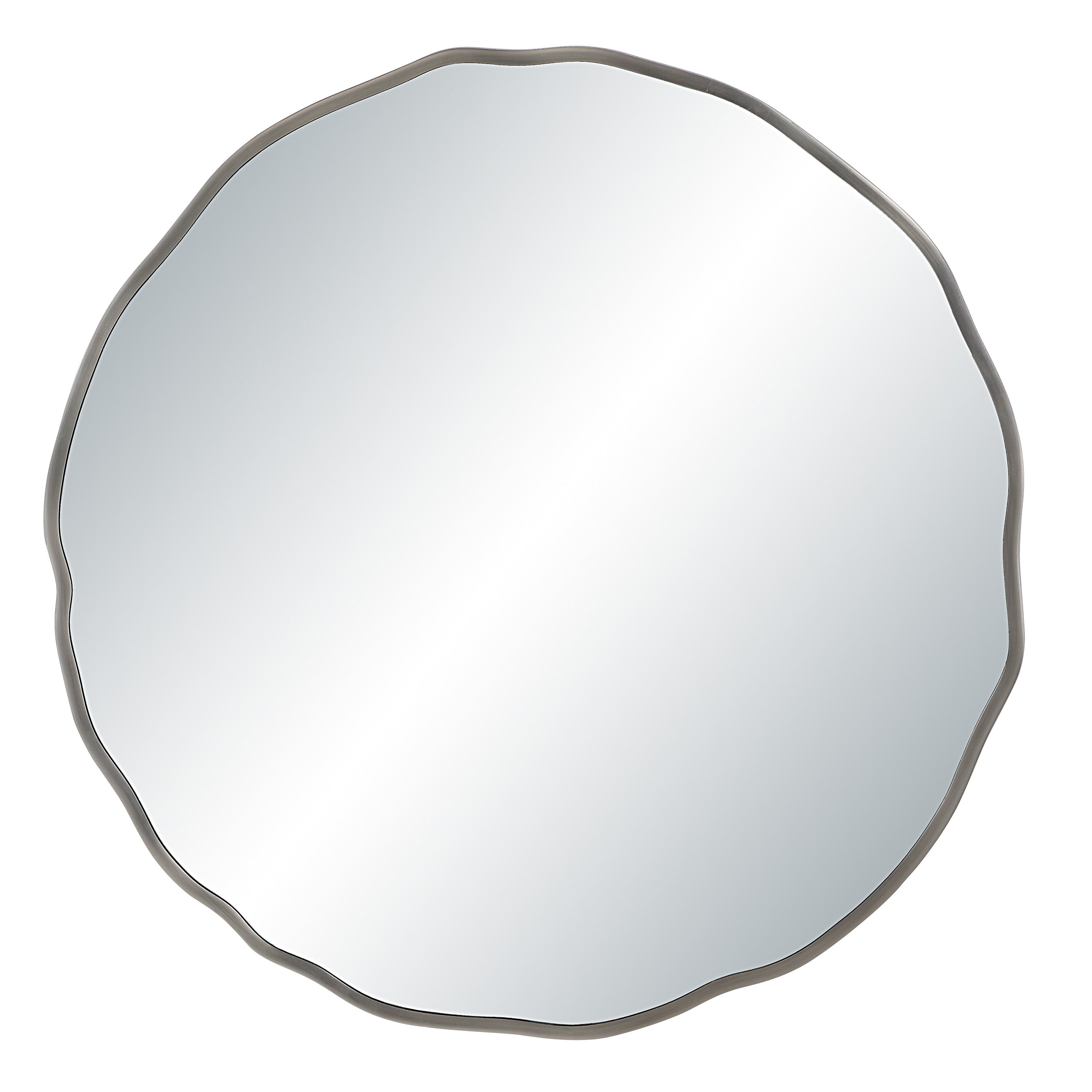 Cerro 30" H x 30" W Wall Mirror, Silver - Main Image - MT2735