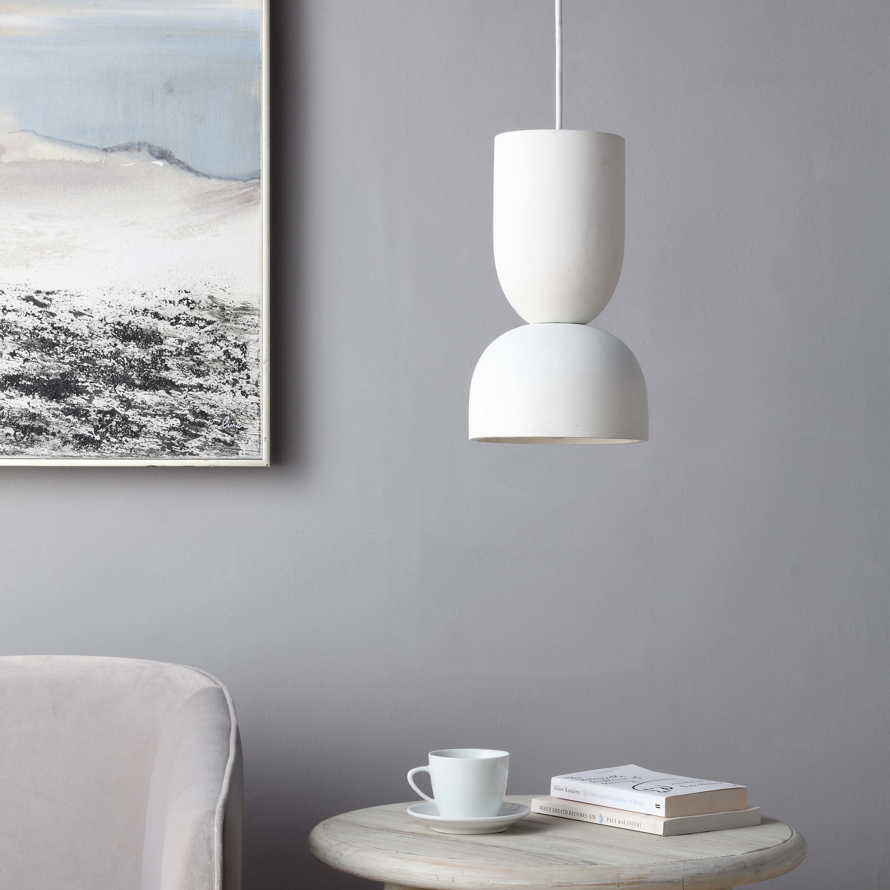 Kala 12" Length Ceiling Fixture, White - Lifestyle Image - LPC4456