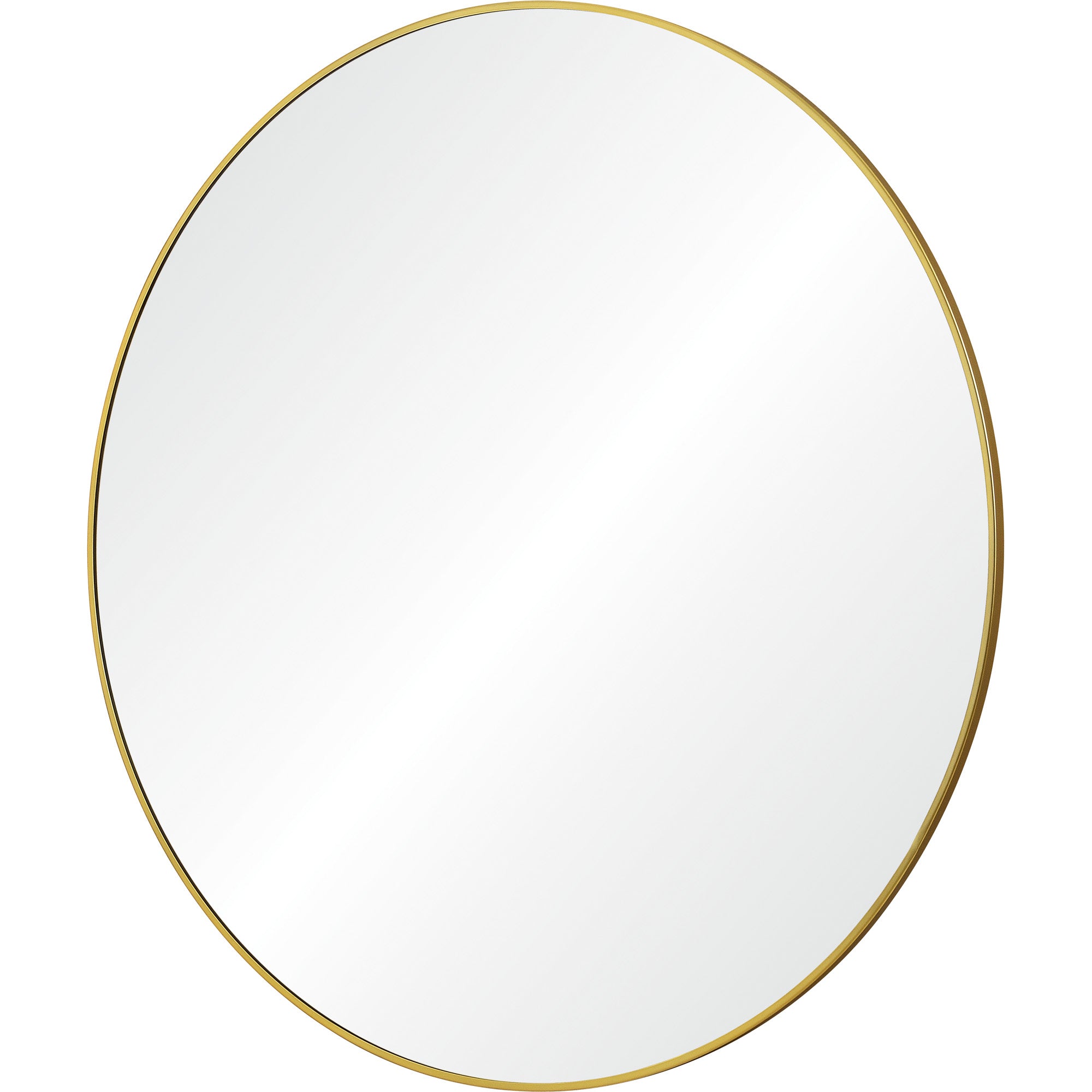 Fragoso 48" Tall Round Wall Mirror, Yellow - Angle Image - MT2532
