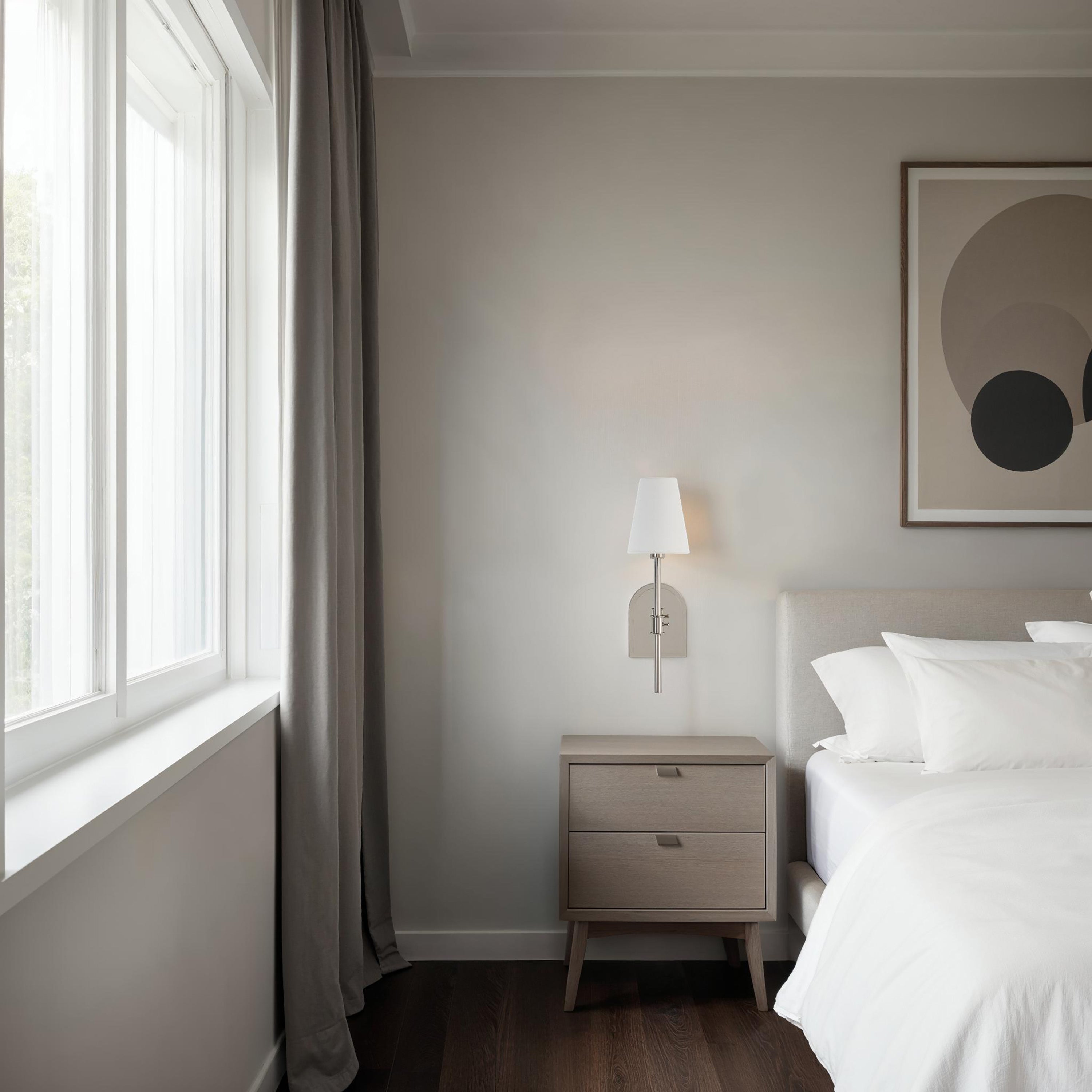 Nowra 17.38" Height Wall Sconce, Grey - Lifestyle Image - WS168