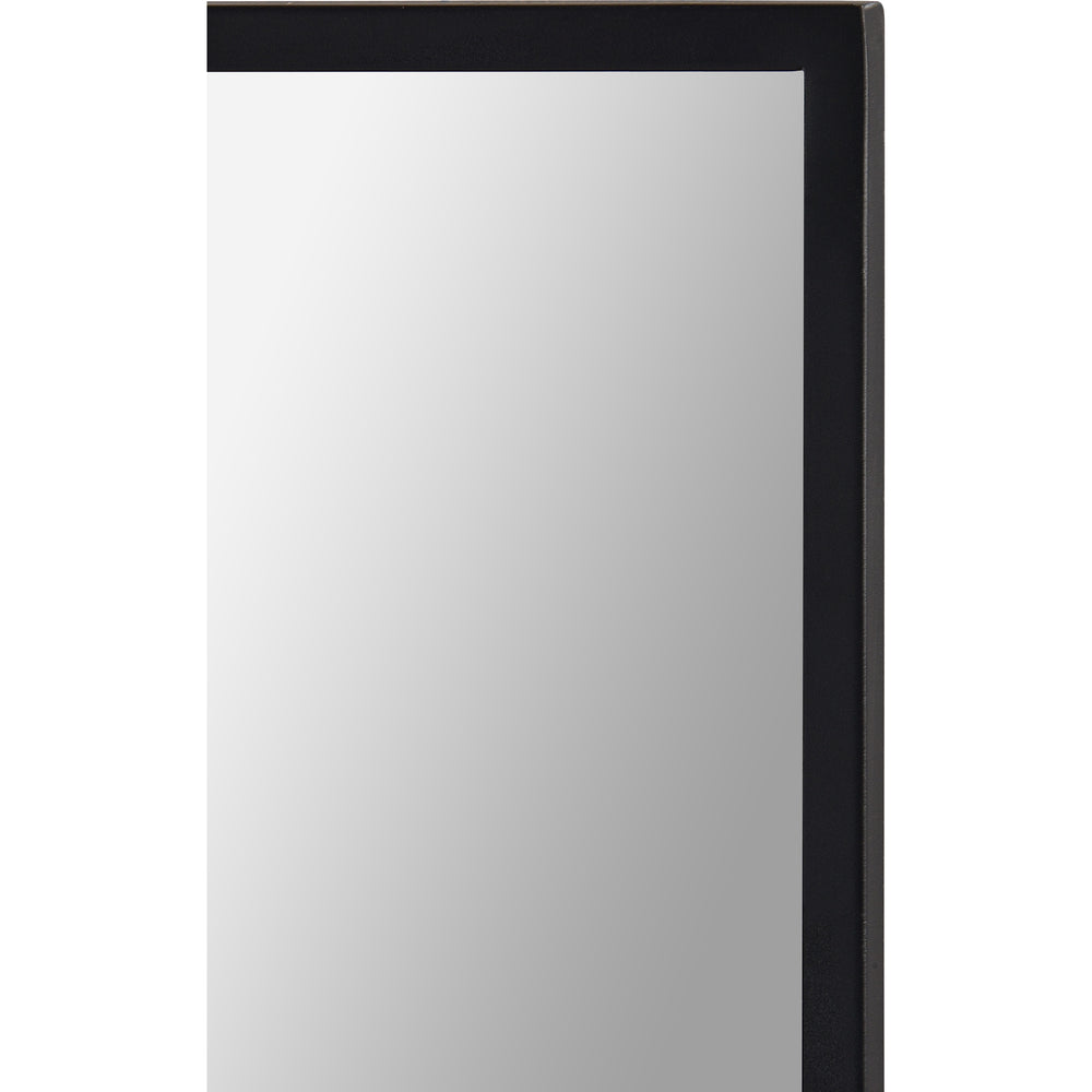 Raizel 40" Tall Rectangle Wall Mirror, Black - Detail Image - MT2345