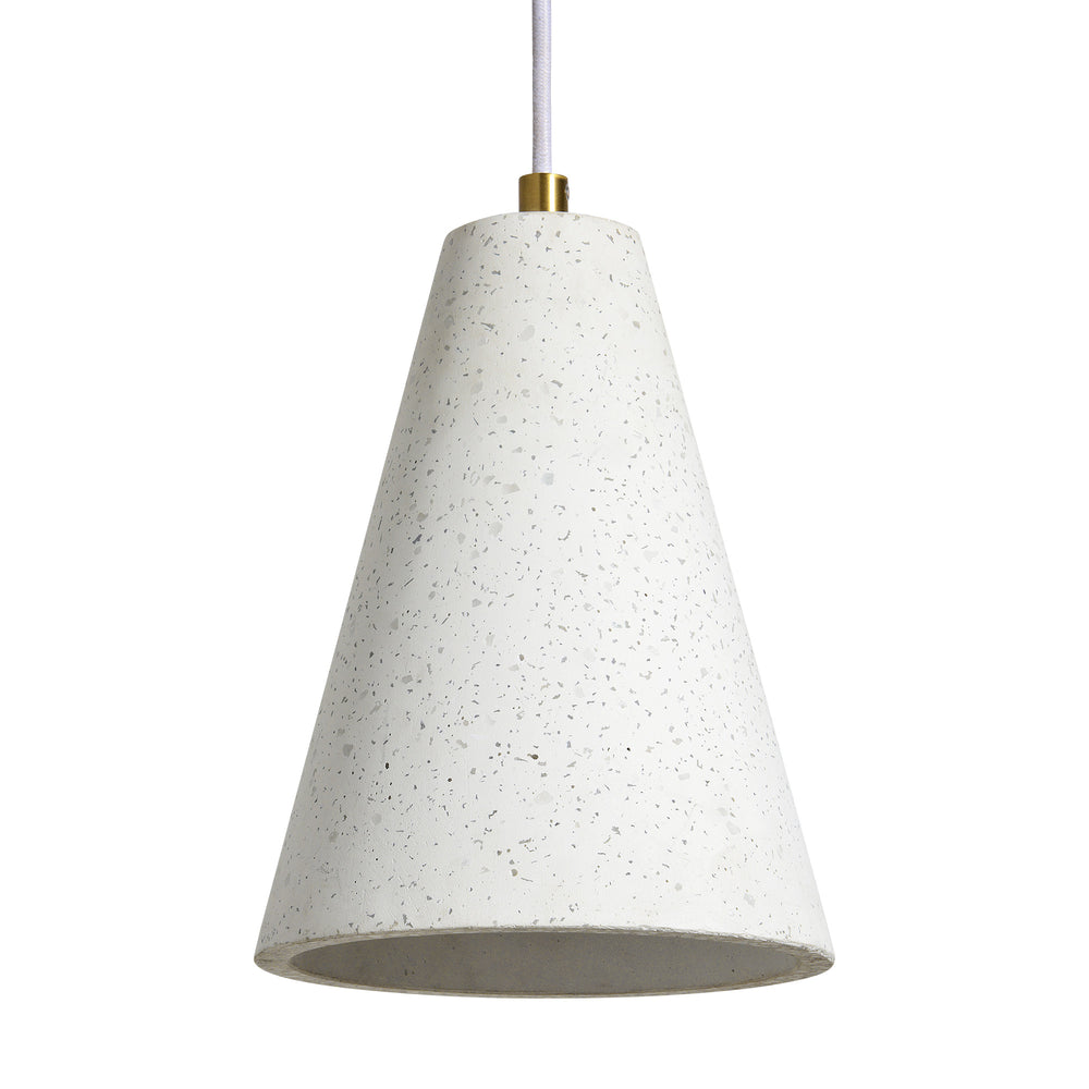 Paula 10" Length Ceiling Fixture, Off-White With Speckles - Main Image - LPC4440