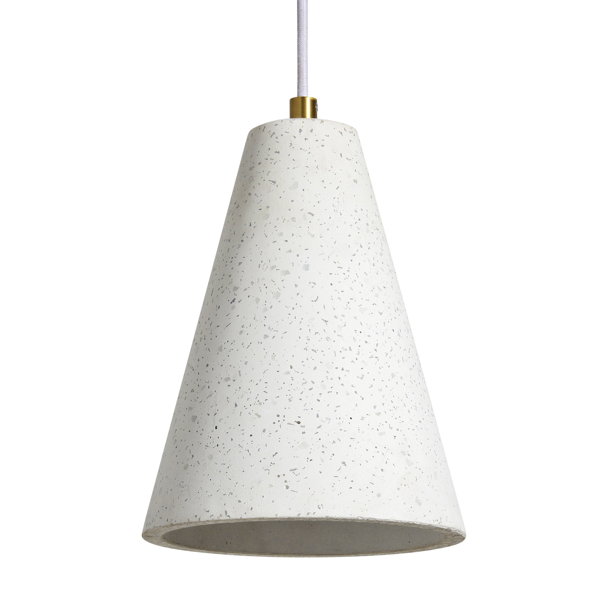 Paula 10" Length Ceiling Fixture, Off-White With Speckles - Main Image - LPC4440