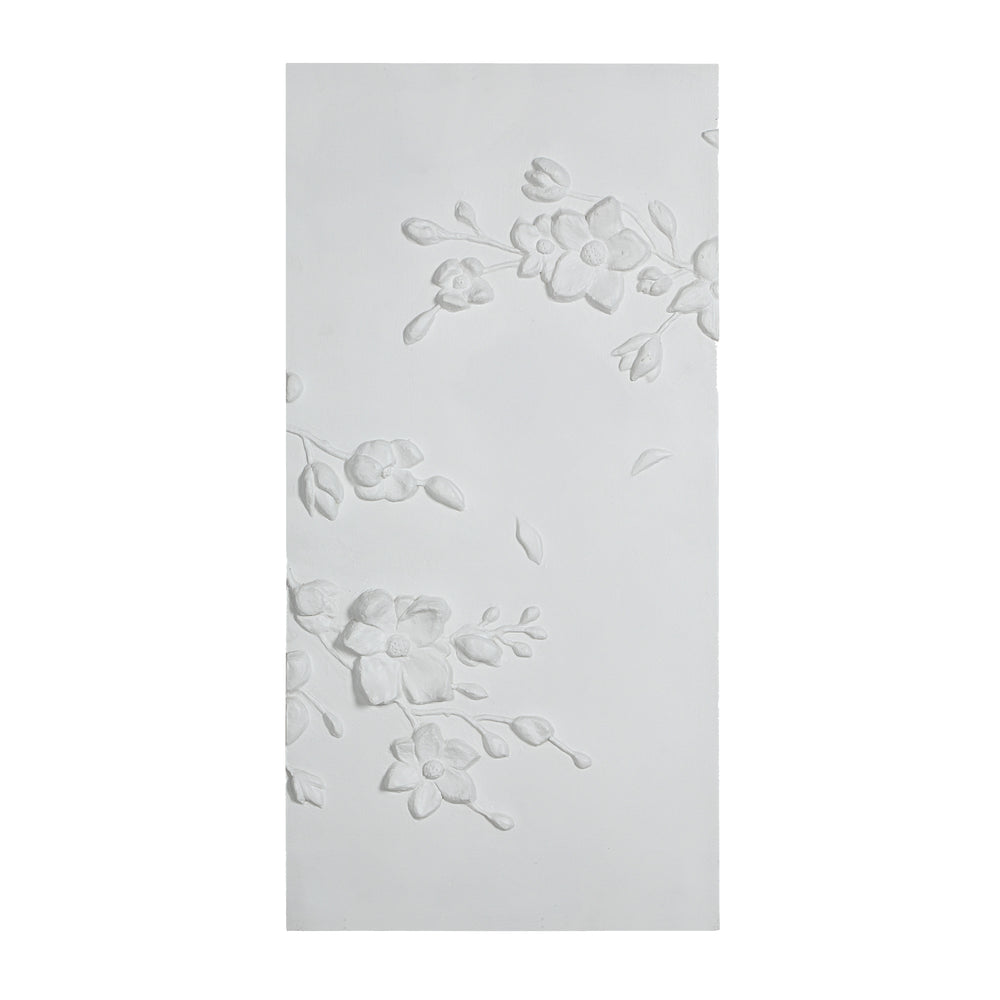 Beaudelaire 20" Wide Wall Decor, Matte White - Additional Image 4 - W6748