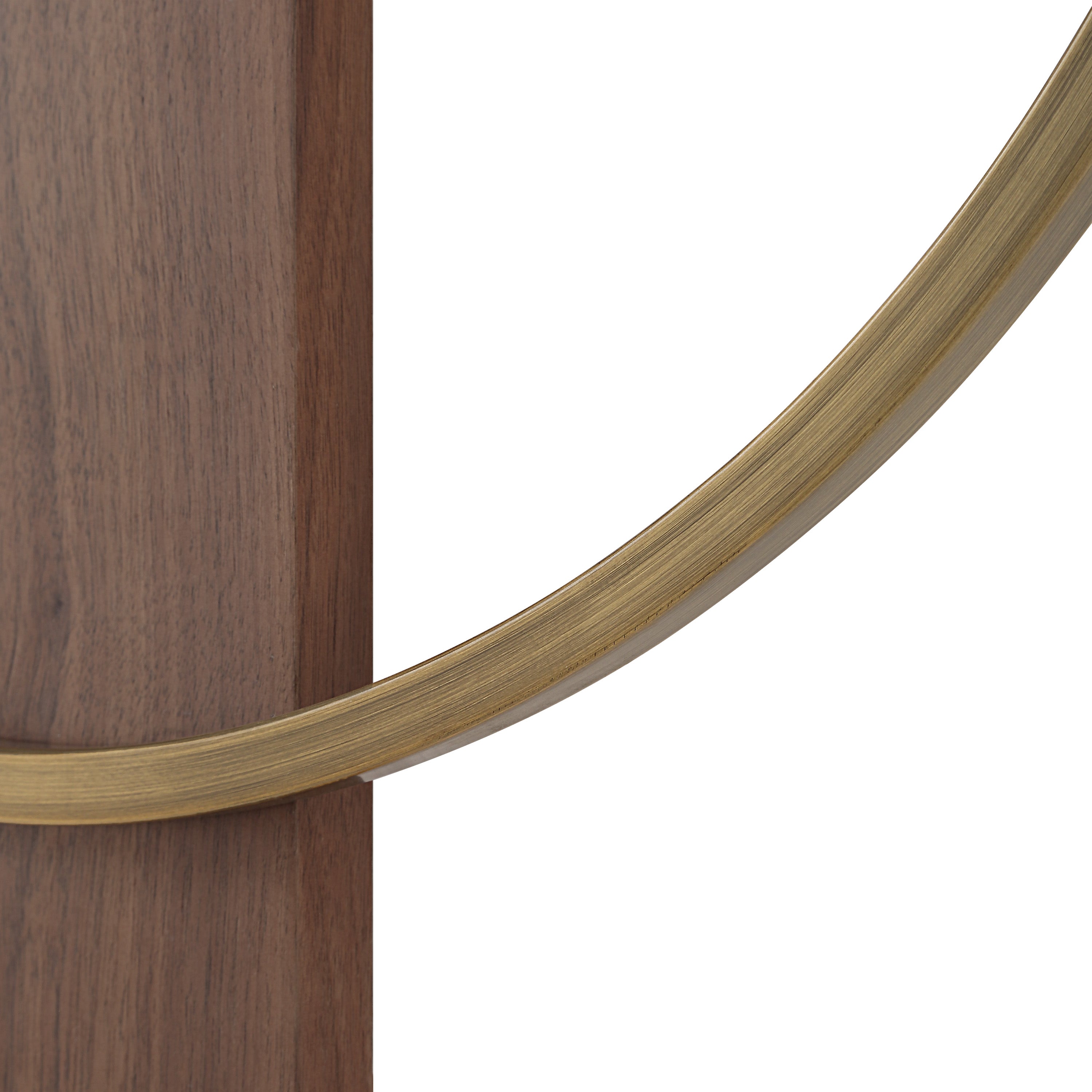 Avigail Wall Clock, Antique Brushed Brass - Detail Image - CL254