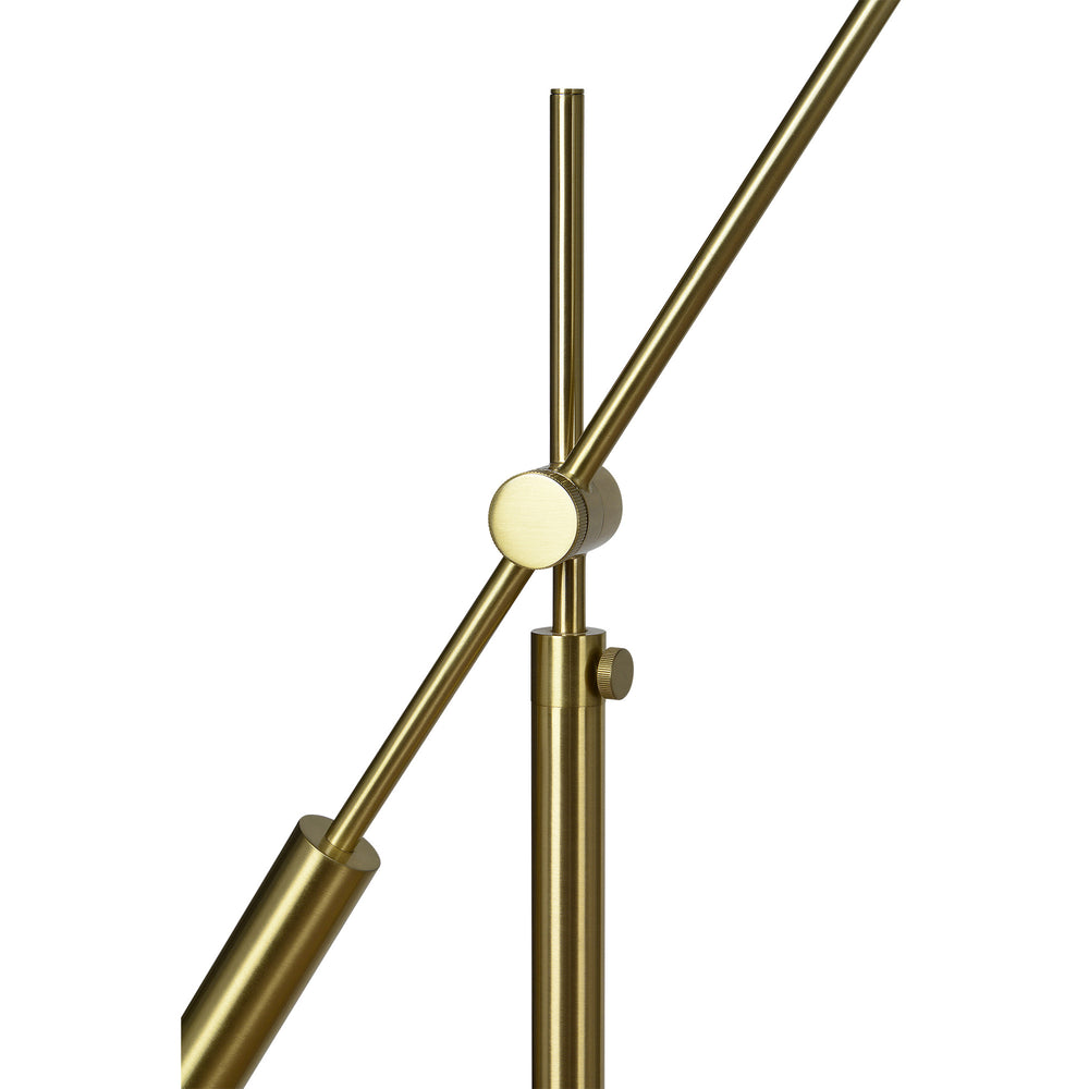 Claire 70" Length Floor Lamp, Satin Brass - Detail Image - LPF3148