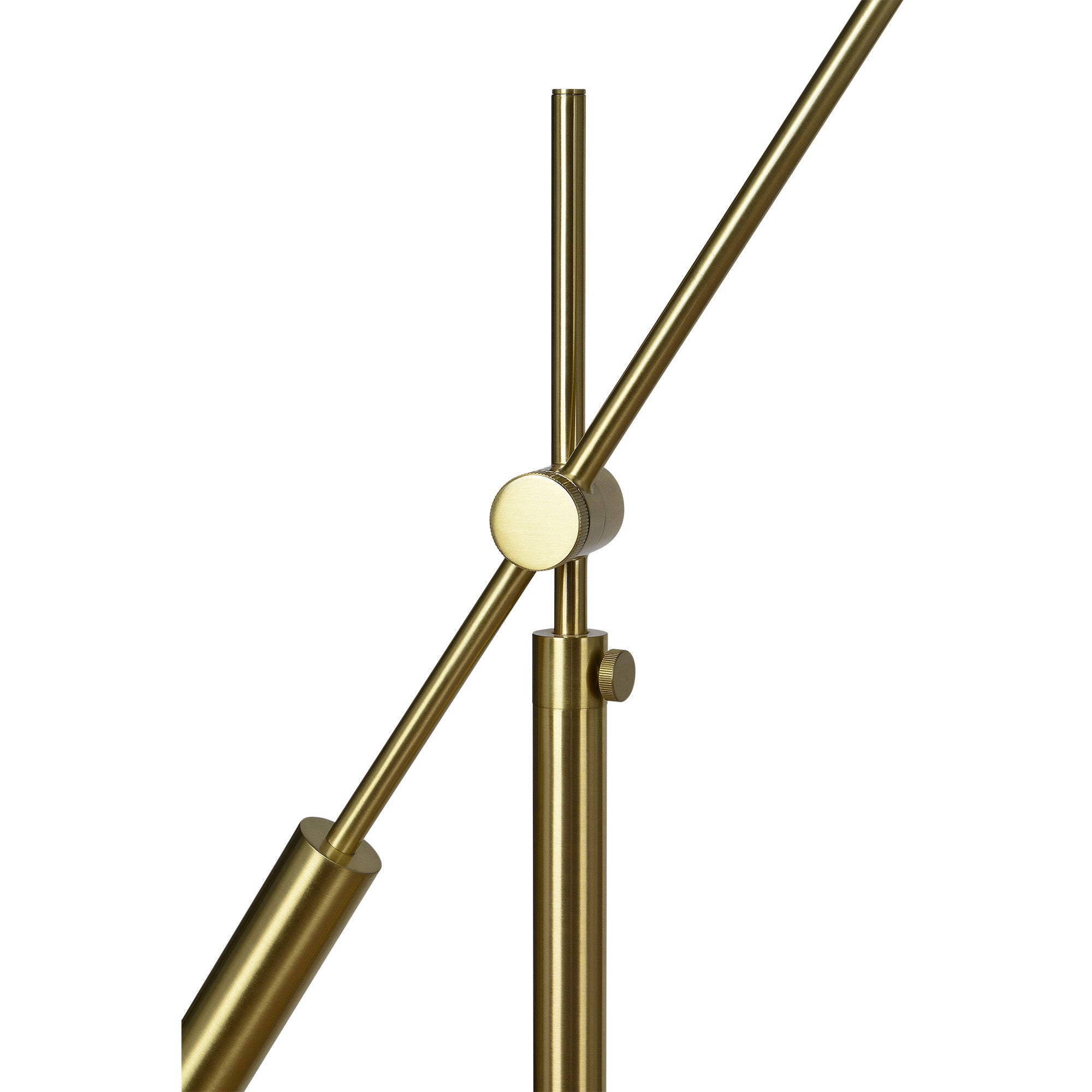 Claire 70" Length Floor Lamp, Satin Brass - Detail Image - LPF3148