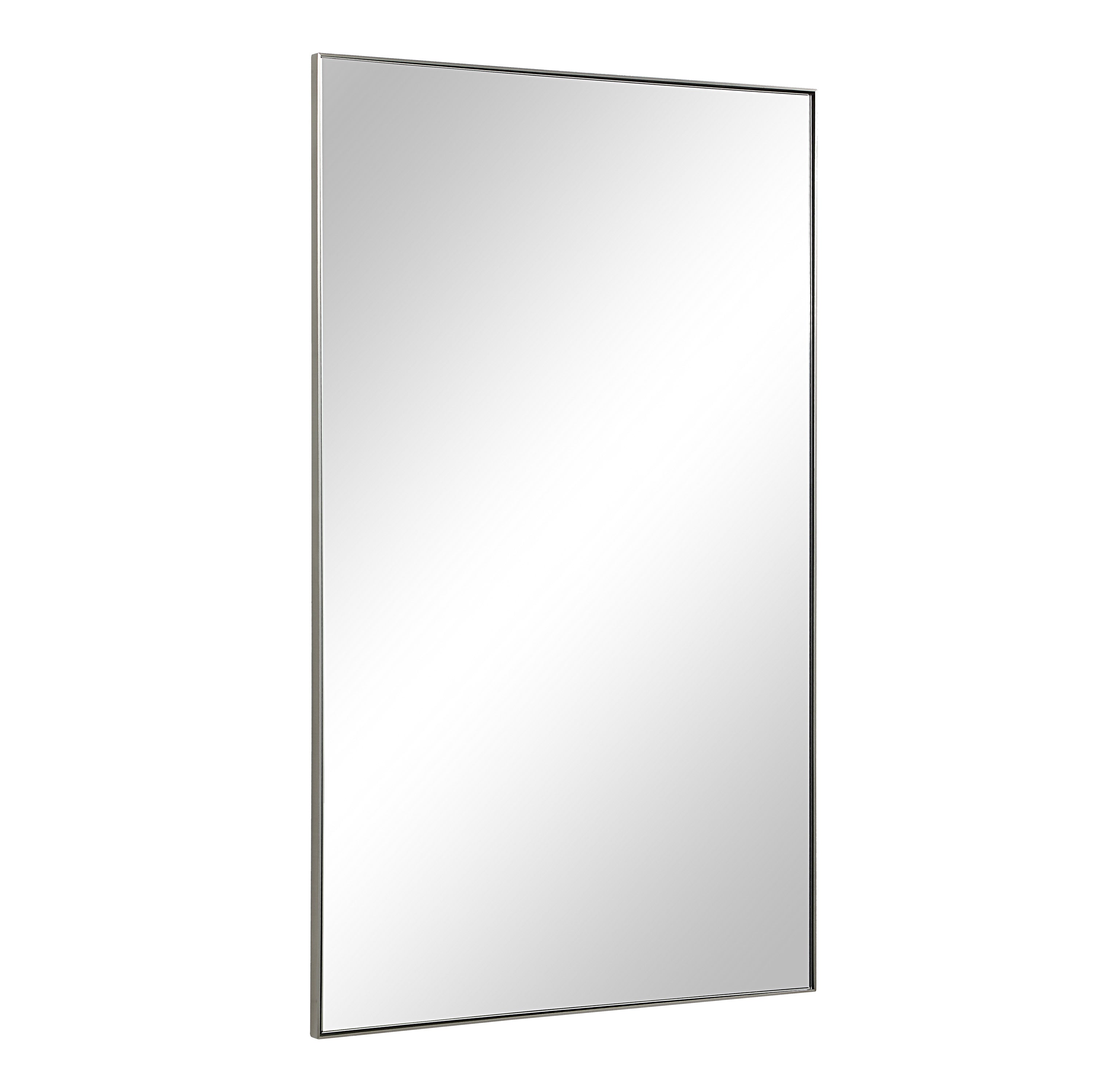 Spili 36" H x 22" W Wall Mirror, Grey - Angle Image - MT2700