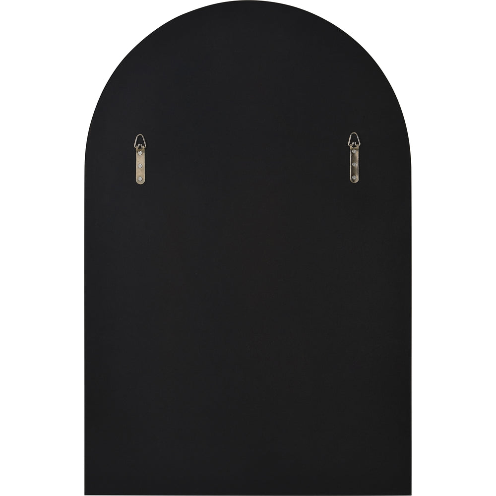 Waren 36" Tall Arch Wall Mirror, Black - Backing Image - MT2451