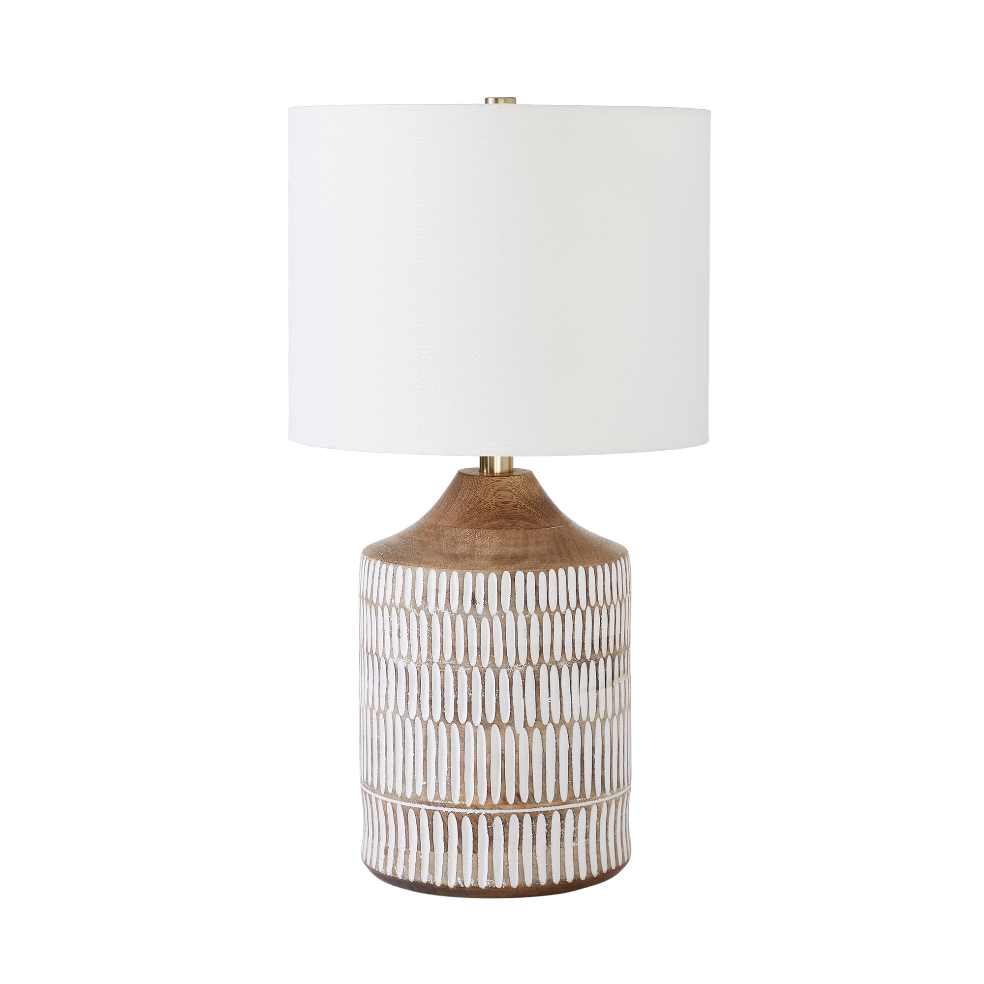 Wickes 24" Length Table Lamp, White - Main Image - LPT1198