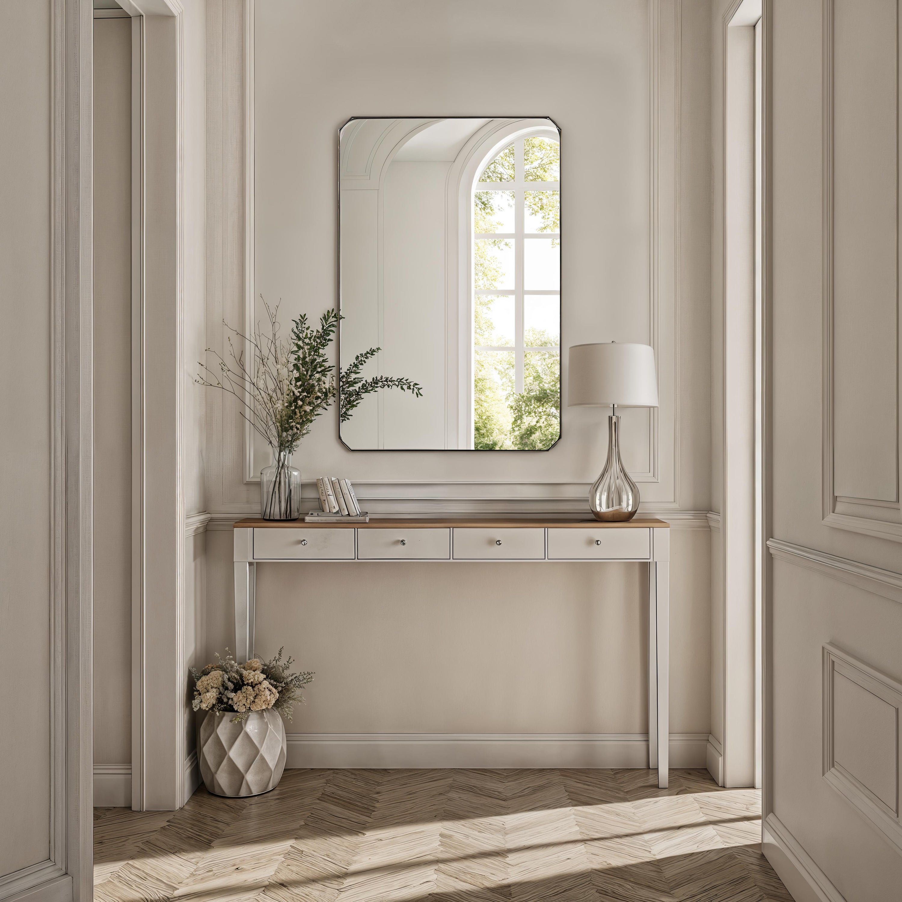 Nate 36" H x 24" W Wall Mirror, Yellow - Lifestyle Image - MT2750