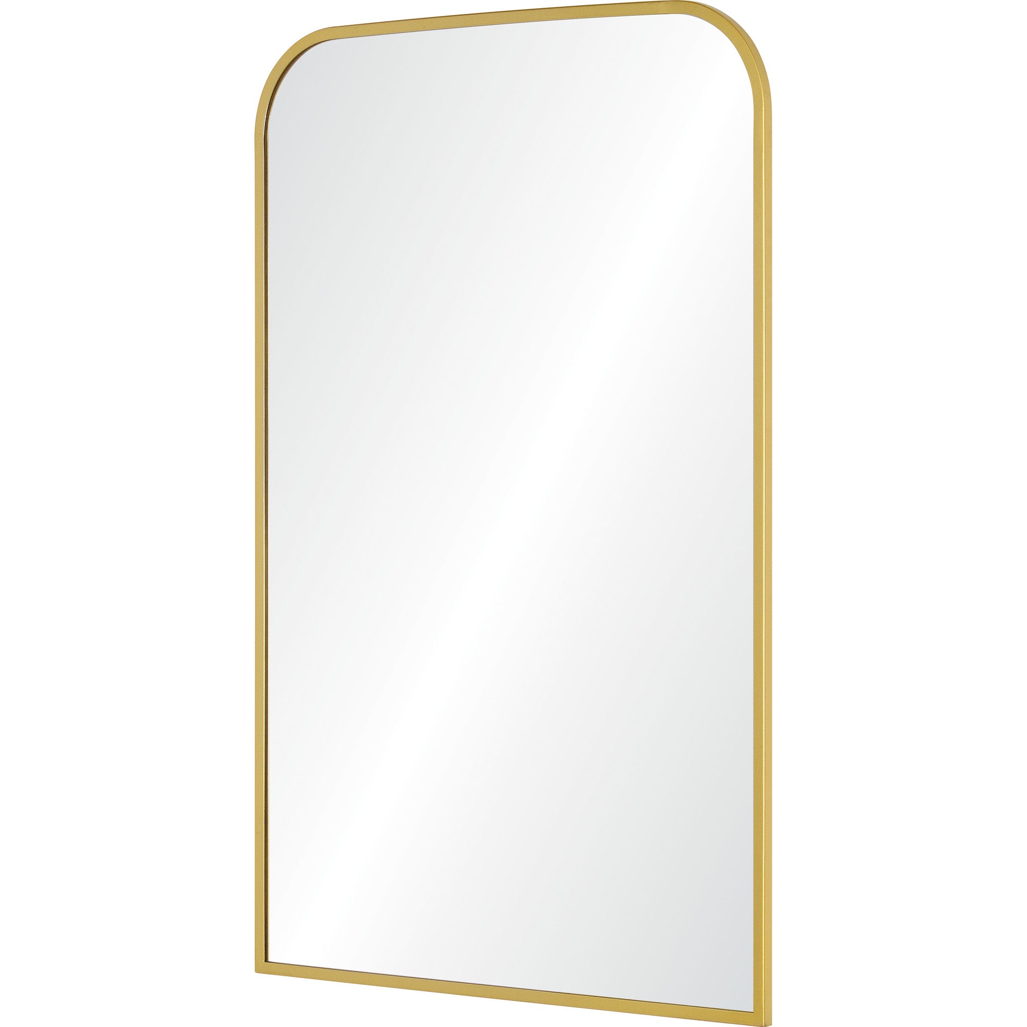 Merrimack 36" Tall Rectangle Wall Mirror, Yellow - Angle Image - MT2512
