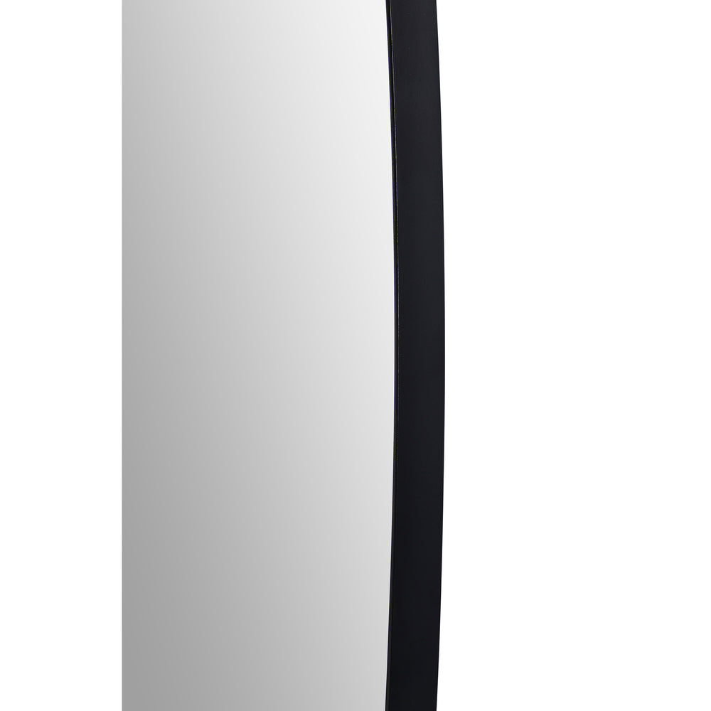 Bergen 36" Tall Rectangle Wall Mirror, Black - Additional Image 2 - MT2449