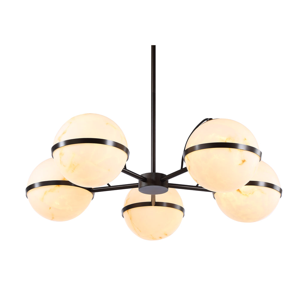 Roca 69.25" Height Ceiling Fixture, Dark Antique Bronze - Angle Image - LPC4504