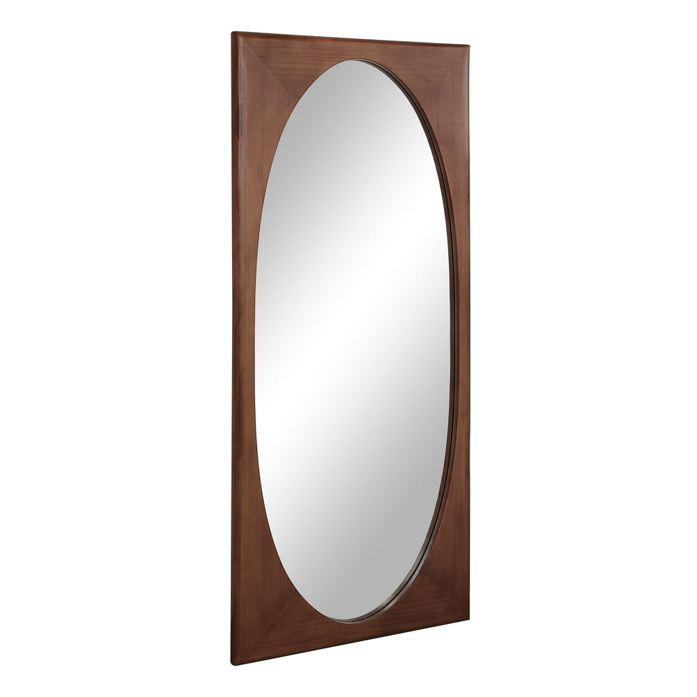 Sitia 68" H x 30" W Wall Mirror, Brown - Angle Image - MT2698