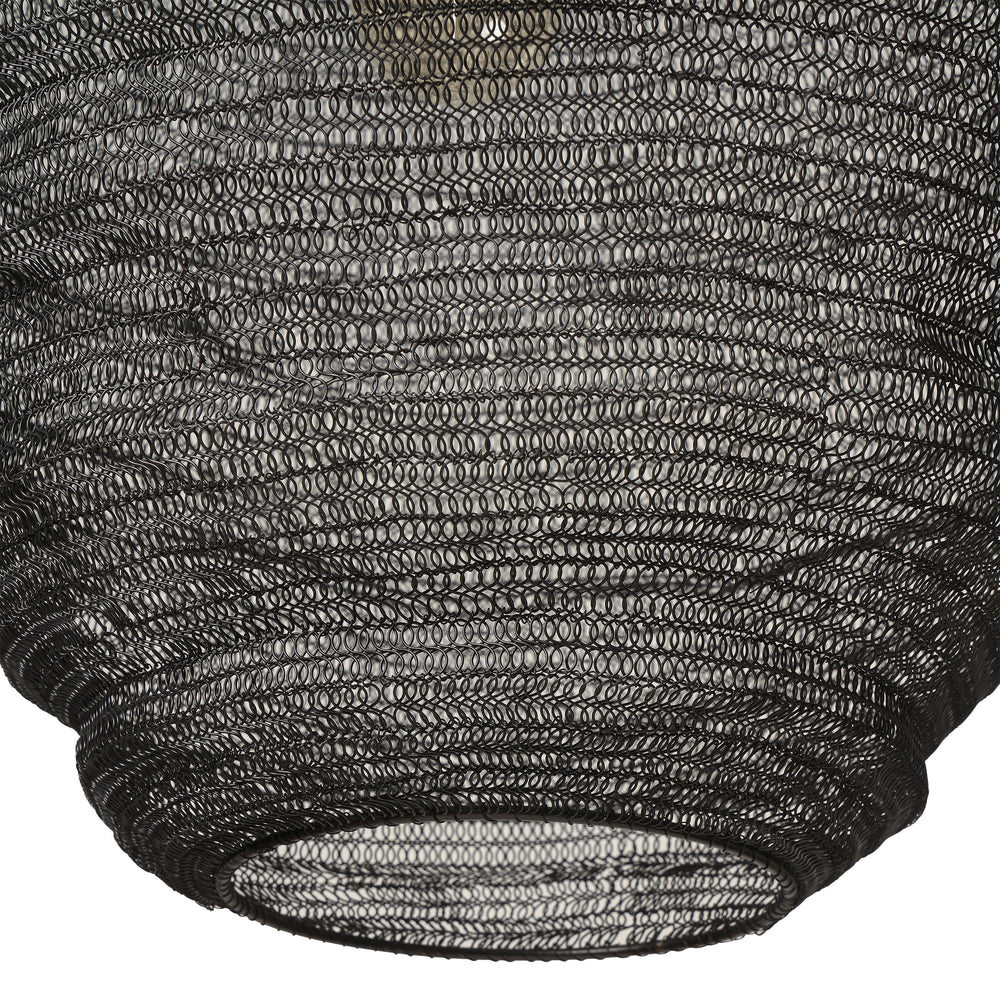 Corfu 148.5" Height Ceiling Fixture, Black - Angle Image - LPC4494