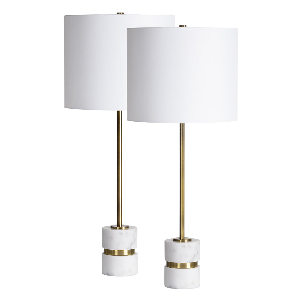 Talulla 28.75" Length Table Lamp- Set of two, Antique Brass - Main Image - LPT1251-SET2