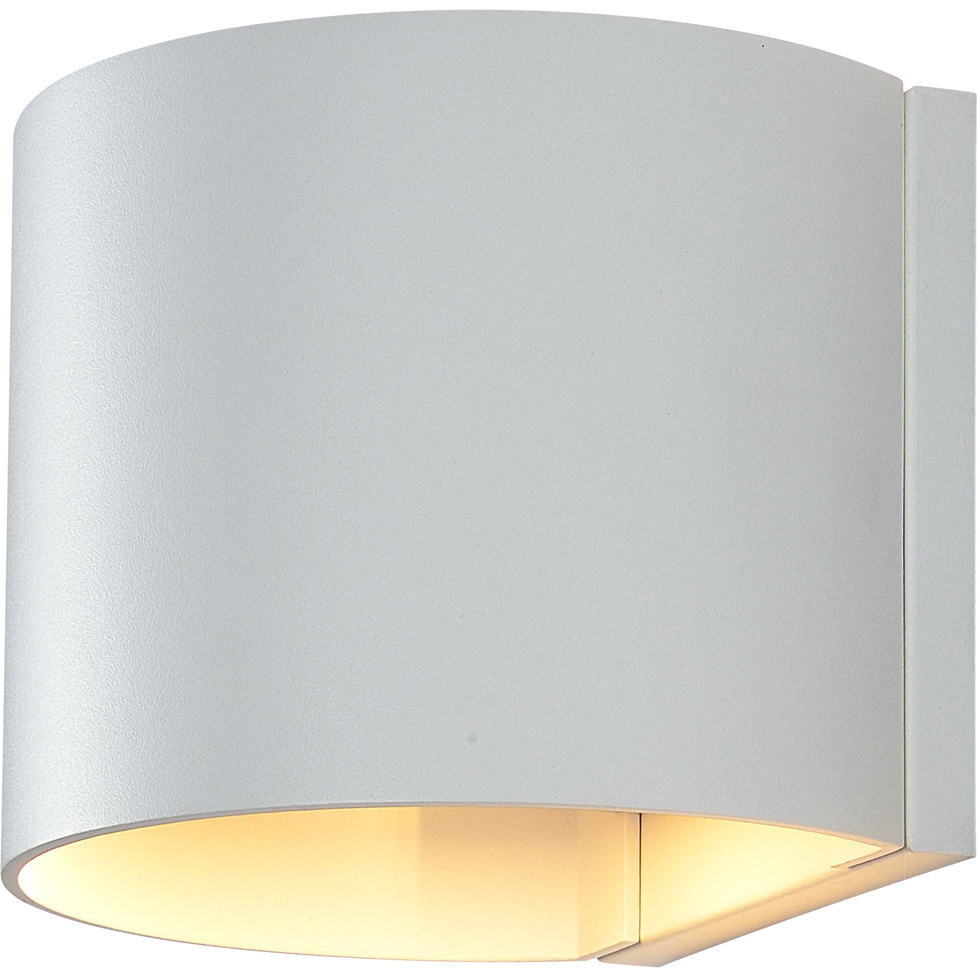 Zak 4.72" Length Wall Sconce, Matte White - Angle Image - WS112