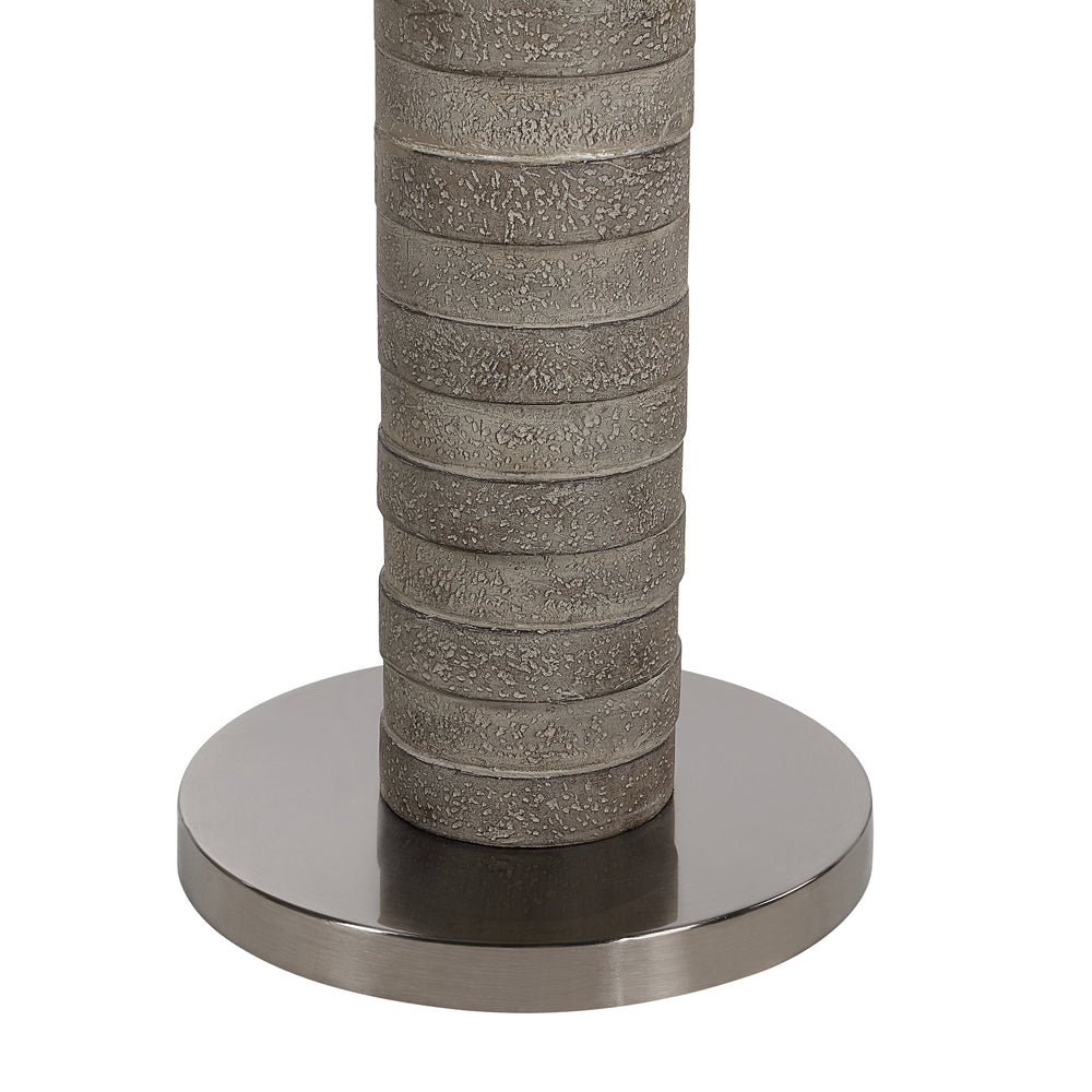 Moringa 72.0" Height Floor Lamps, Warm Charcoal Grey - Detail Image - LPF3189EV