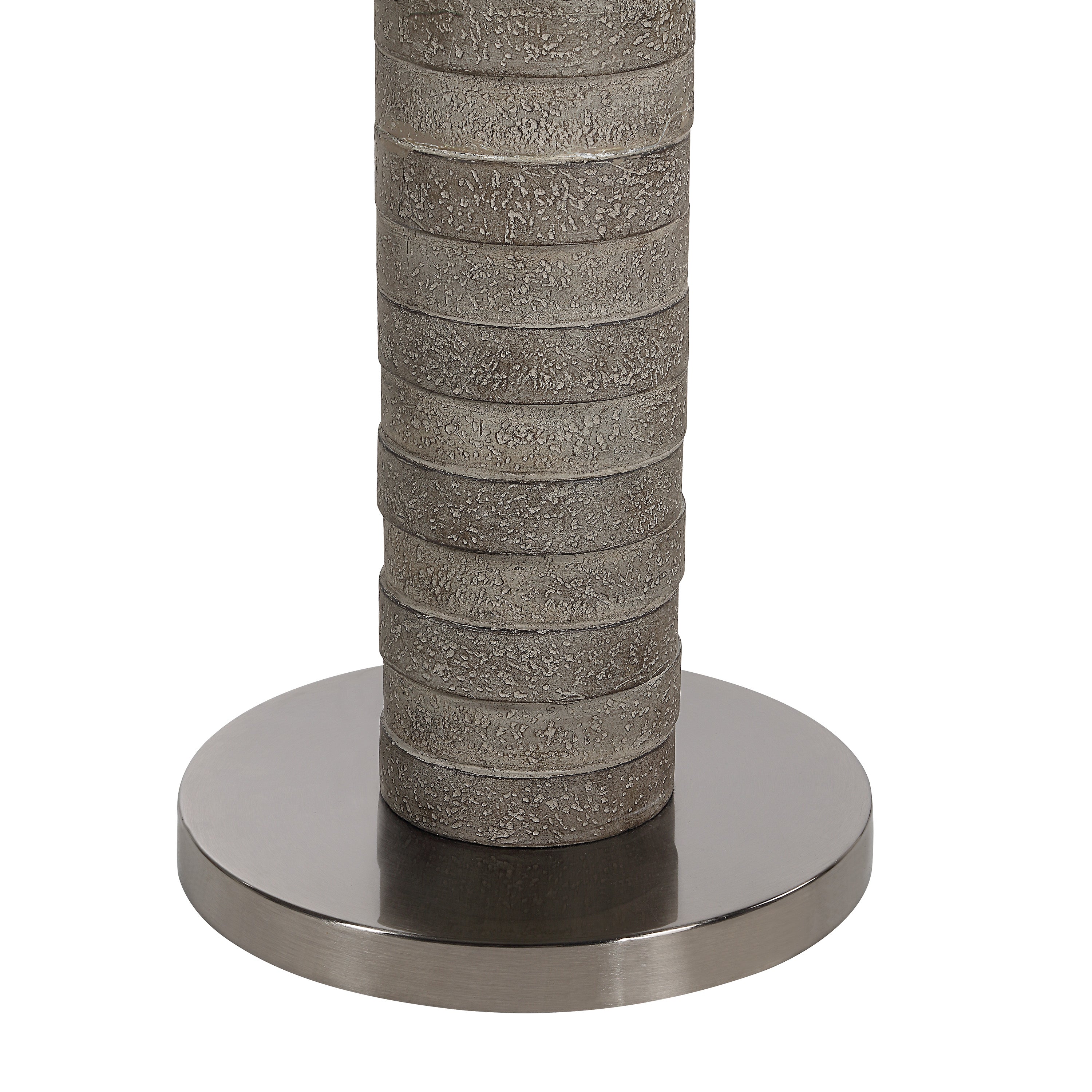 Moringa 72.0" Height Floor Lamps, Warm Charcoal Grey - Detail Image - LPF3189EV