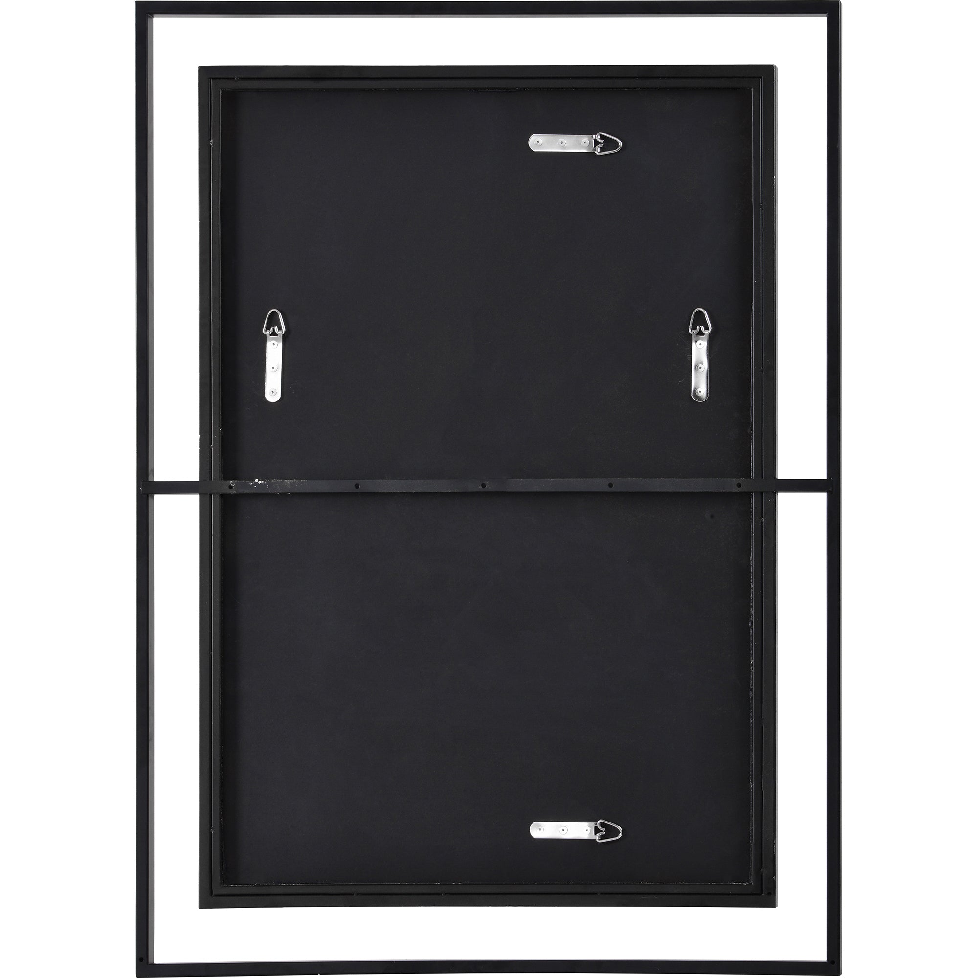Gray 38" Tall Rectangle Wall Mirror, Yellow - Backing Image - MT2244