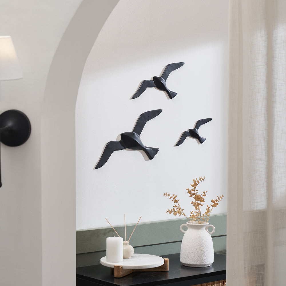 Stevens Wall Decor, Matte Black - Lifestyle Image - W6744