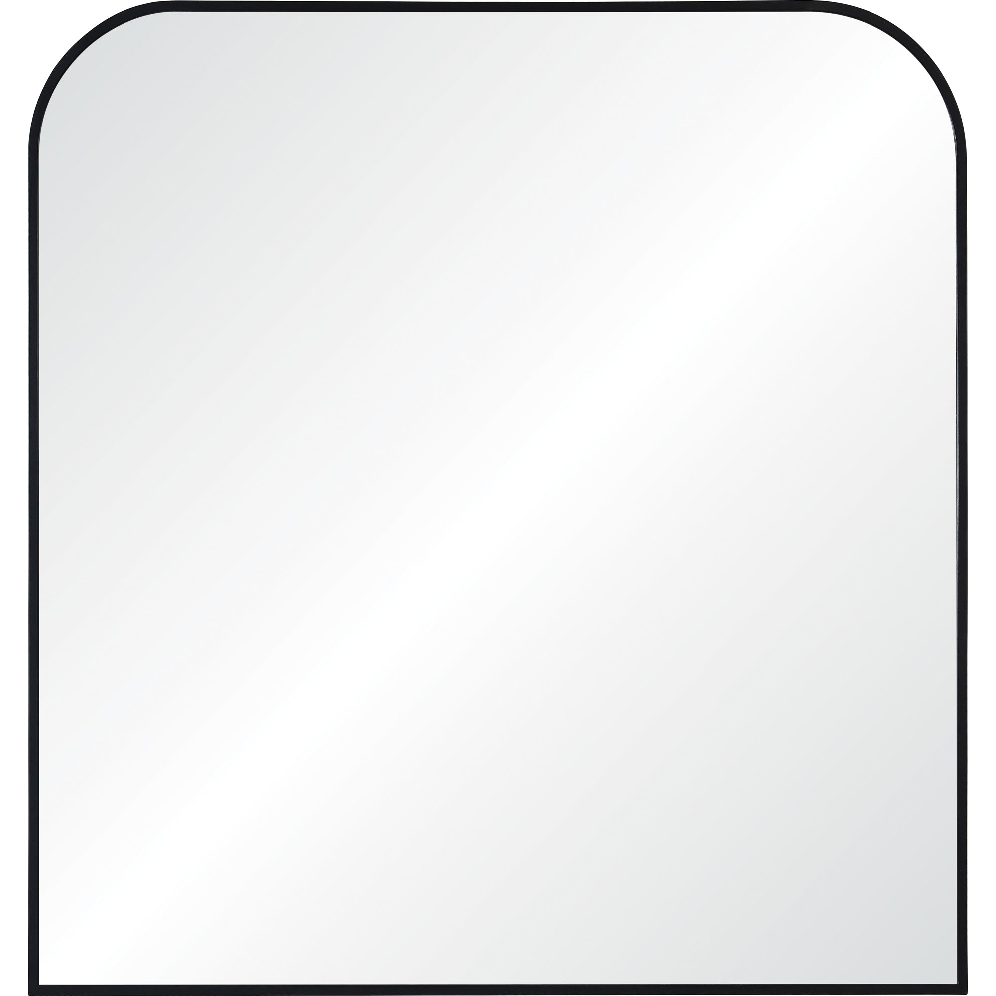 Luka 40" Tall Irregular Wall Mirror, Black - Main Image - MT2382