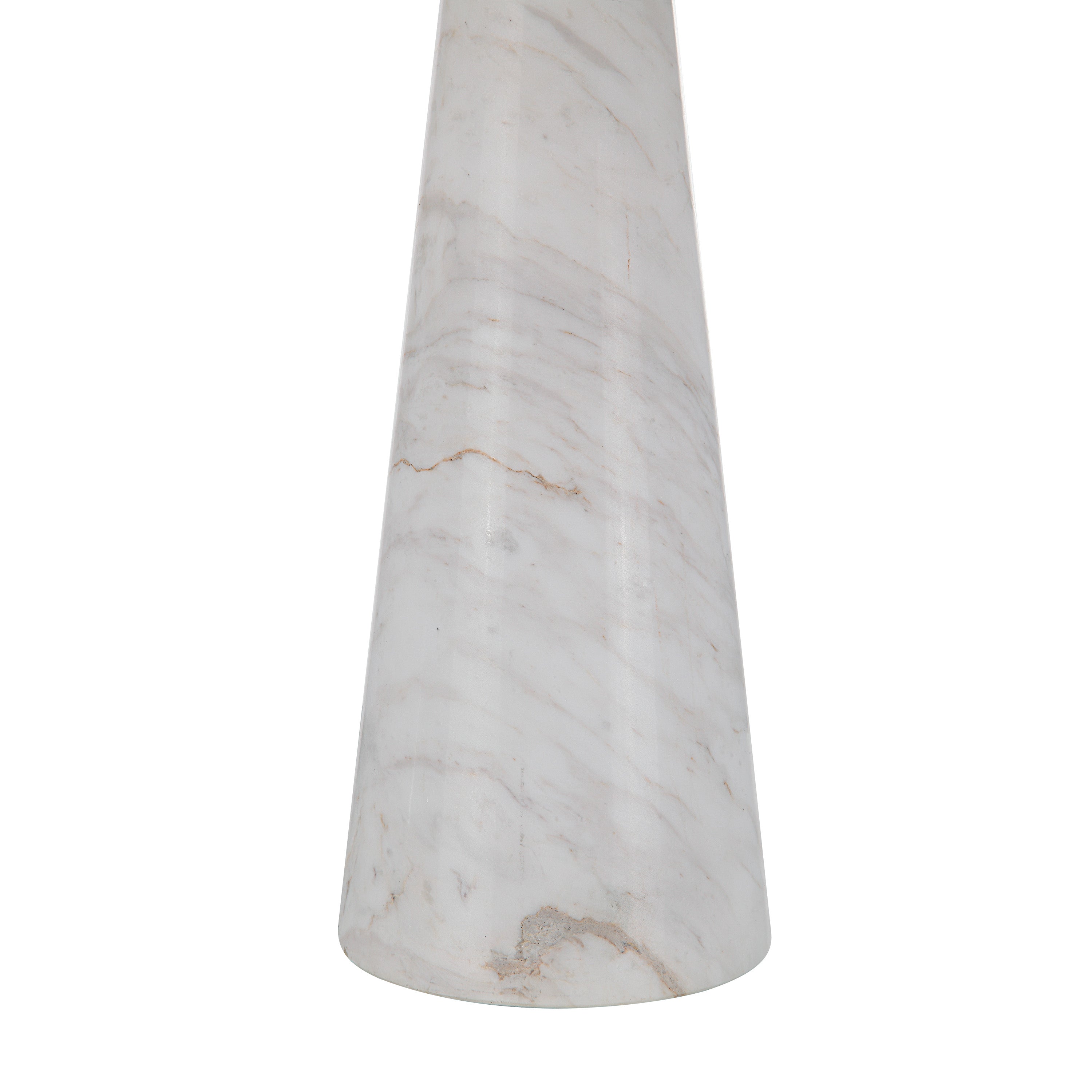 Vevey 25" Tall Plated Antique Brushed Brass Iron Table Lamp with Tapered Linen Shade - Detail Image - LPT1260