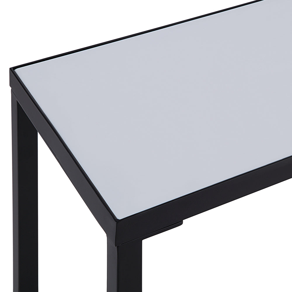 Bodin Indoor Iron Console Table, Matte Black - Detail Image - TA476