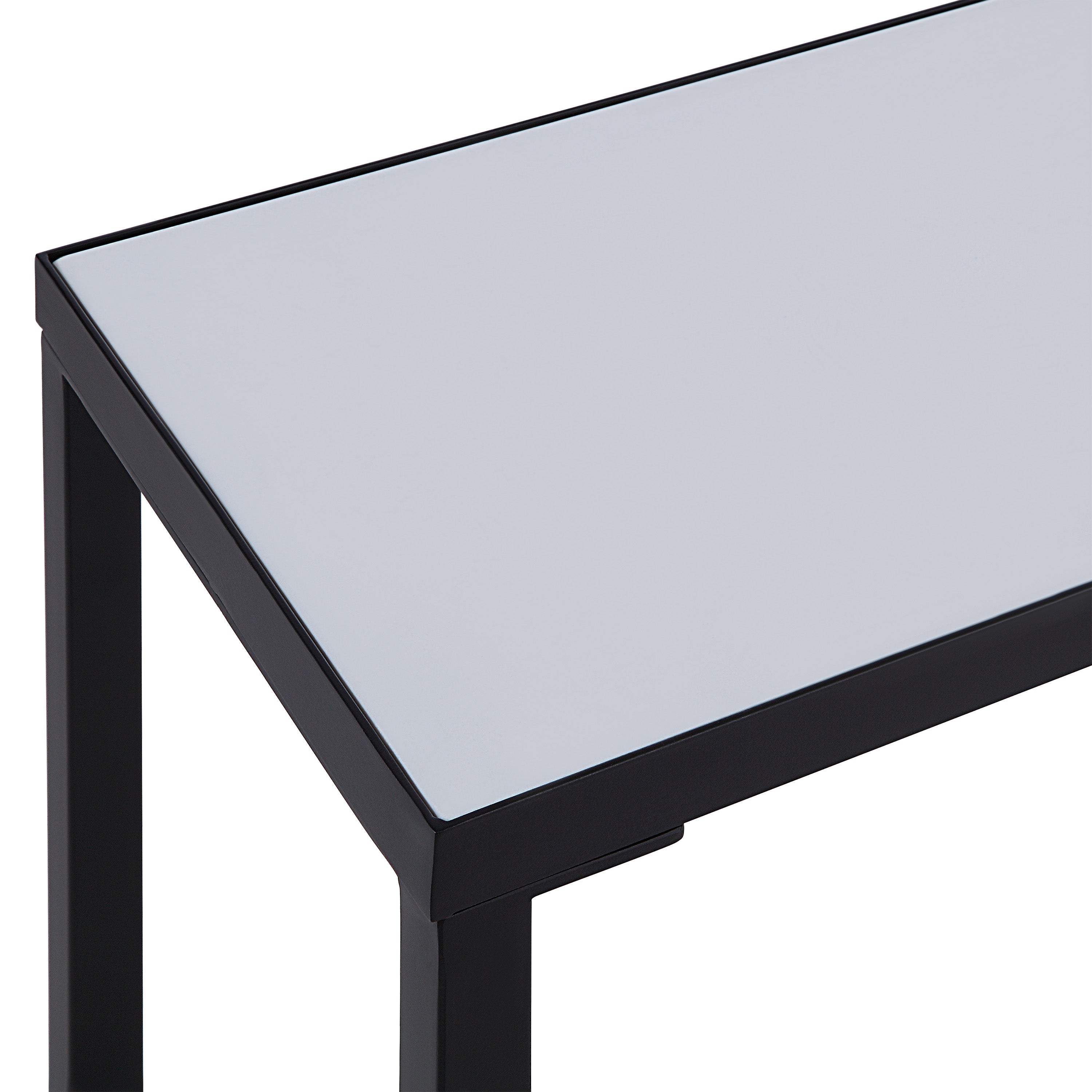 Bodin Indoor Iron Console Table, Matte Black - Detail Image - TA476