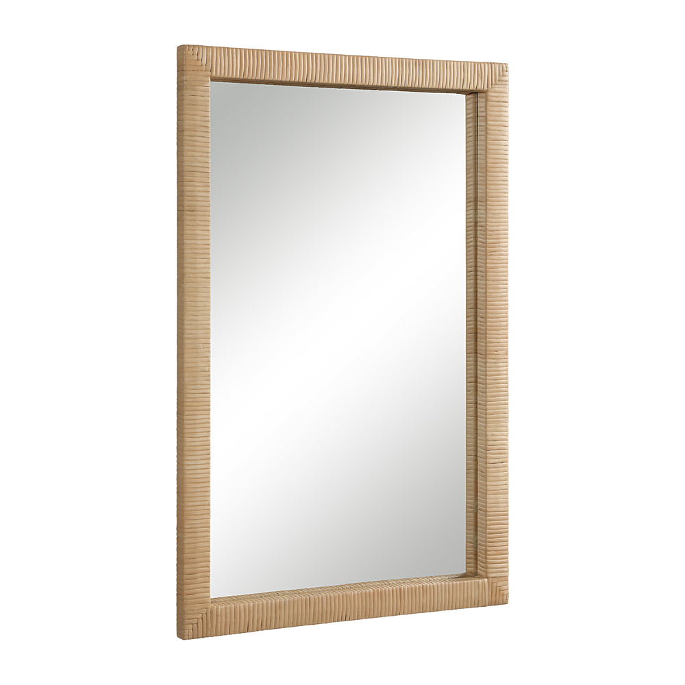 Sara 36" H x 24" W Wall Mirror, Brown - Angle Image - MT2663