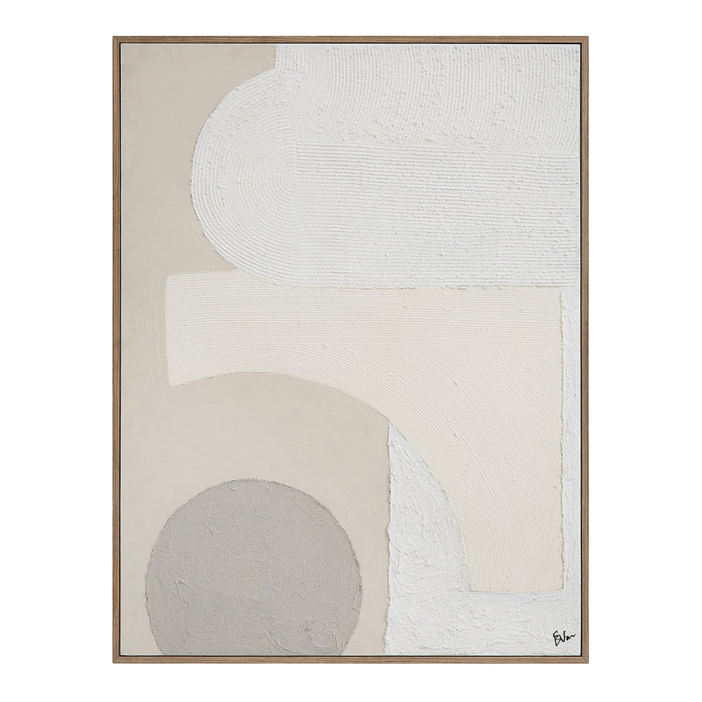 Canberra 48.2" Wide Canvas Art with Wood Frame, Oak - Main Image - OL2140