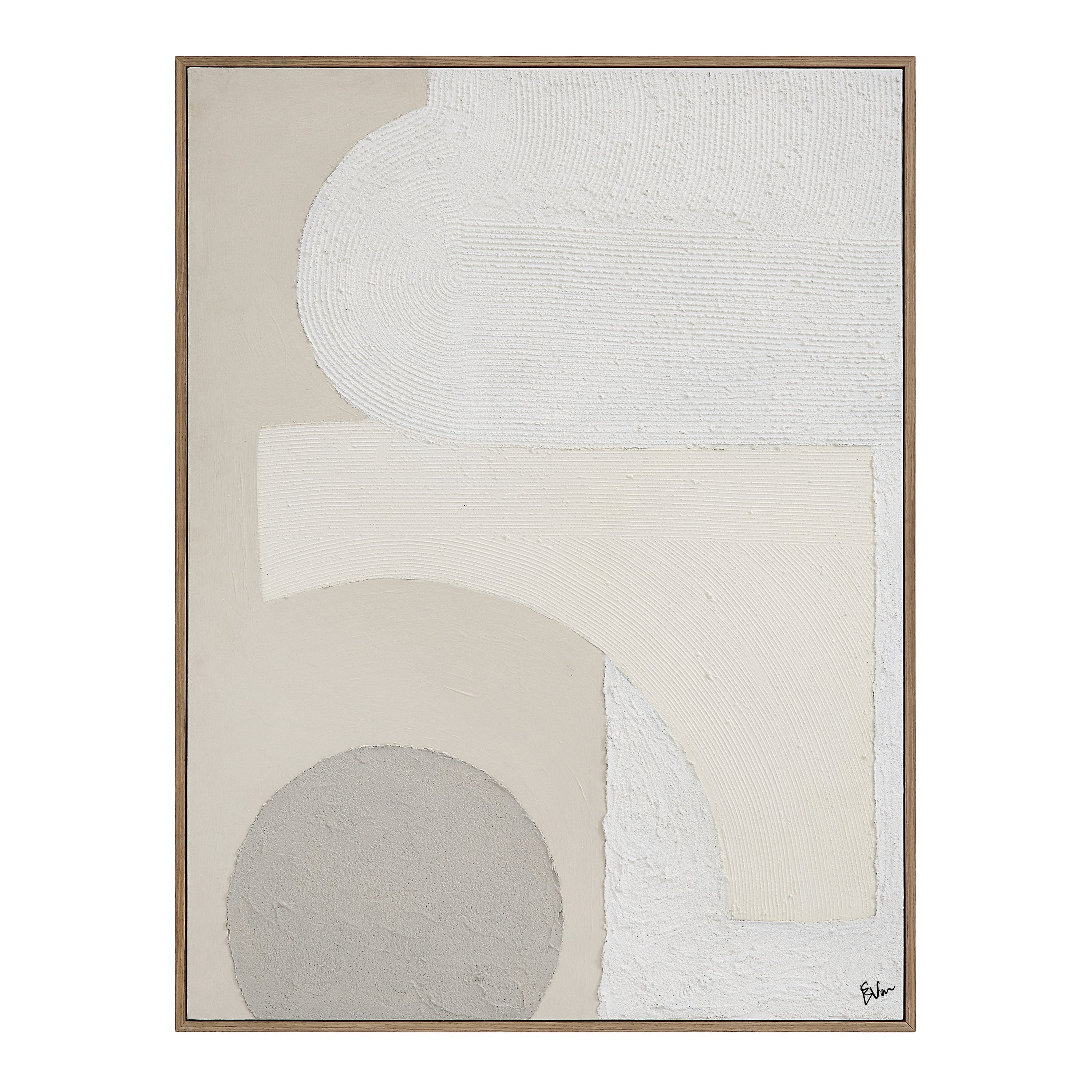 Canberra 48.2" Wide Canvas Art with Wood Frame, Oak - Main Image - OL2140
