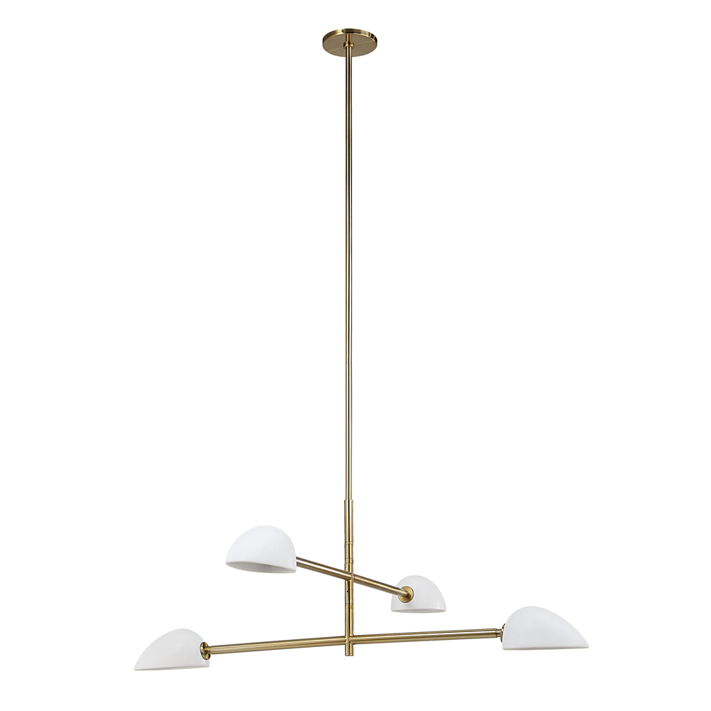Tulla 40" Wide 4-Light Chandelier, Champagne - Main Image - LPC4473