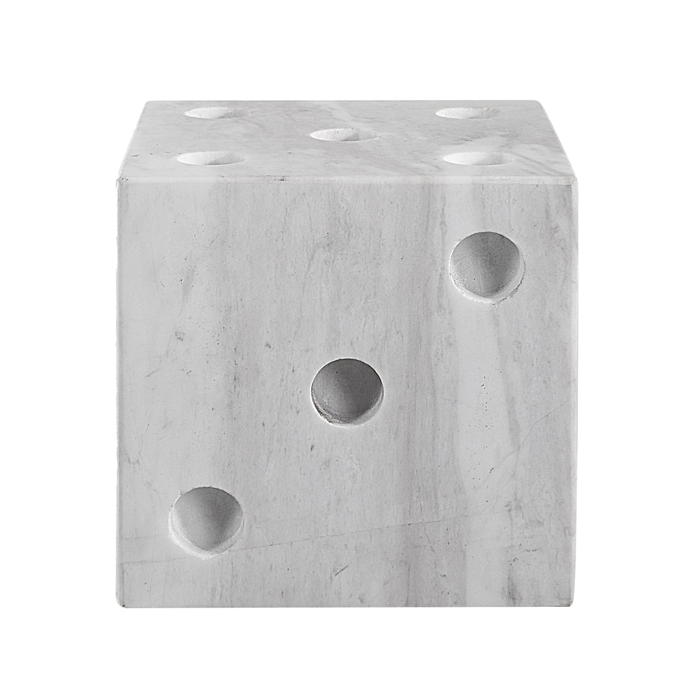 Dylon Statue, Honed White - Angle Image - STA795