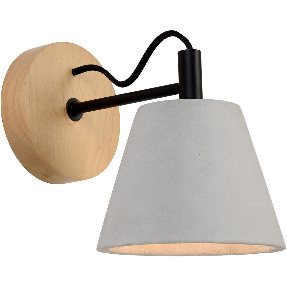 Turtle Bay 8" Length Wall Sconce, Grey - Angle Image - WS048