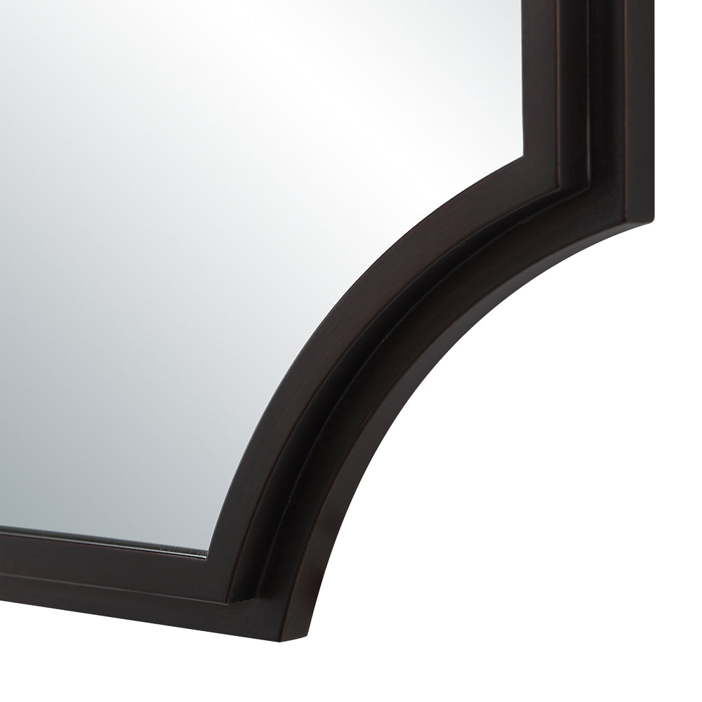 Torre 40" H x 24" W Wall Mirror, Brown - Detail Image - MT2740