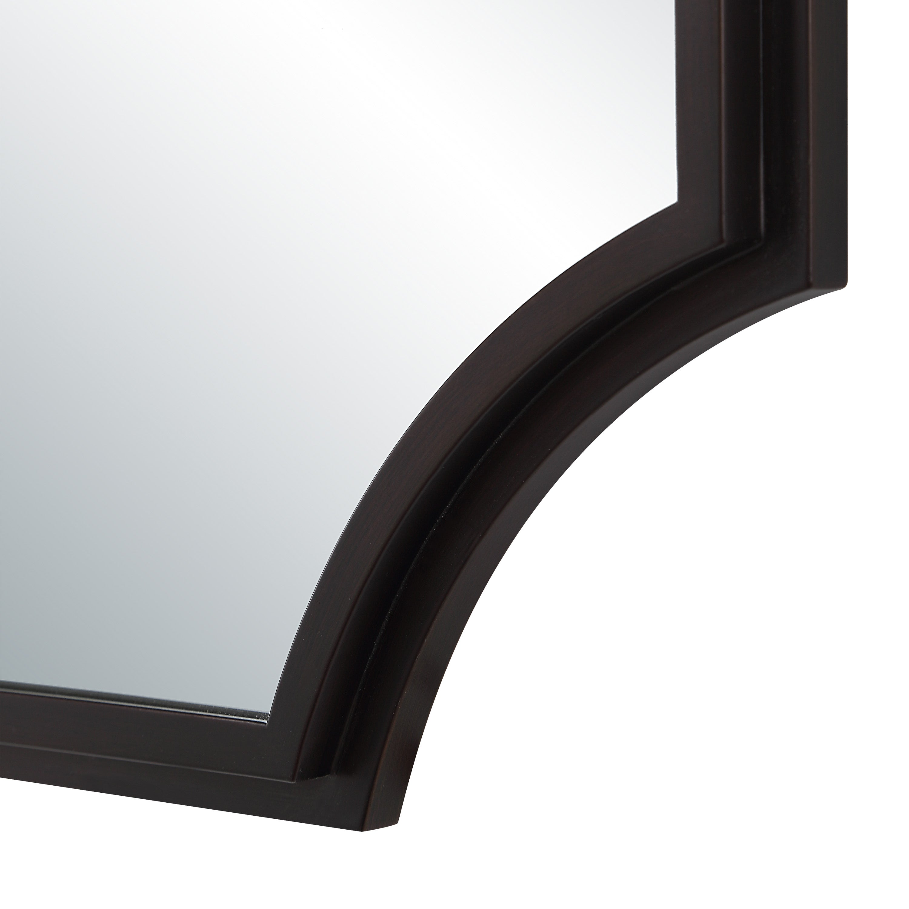 Torre 40" H x 24" W Wall Mirror, Brown - Detail Image - MT2740