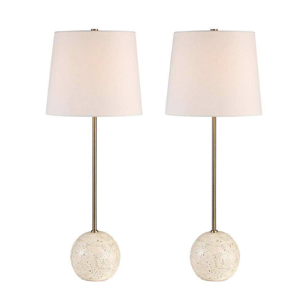 Davide 28.25" Height Table Lamp, Yellow - Detail Image - LPT1289-SET2