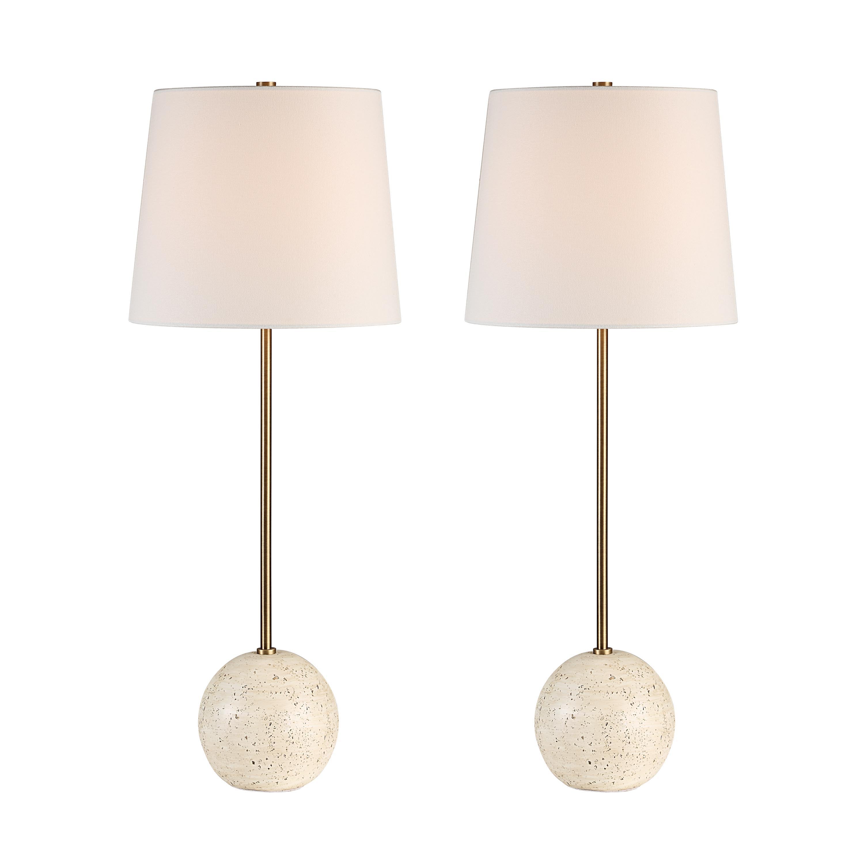 Davide 28.25" Height Table Lamp, Yellow - Detail Image - LPT1289-SET2