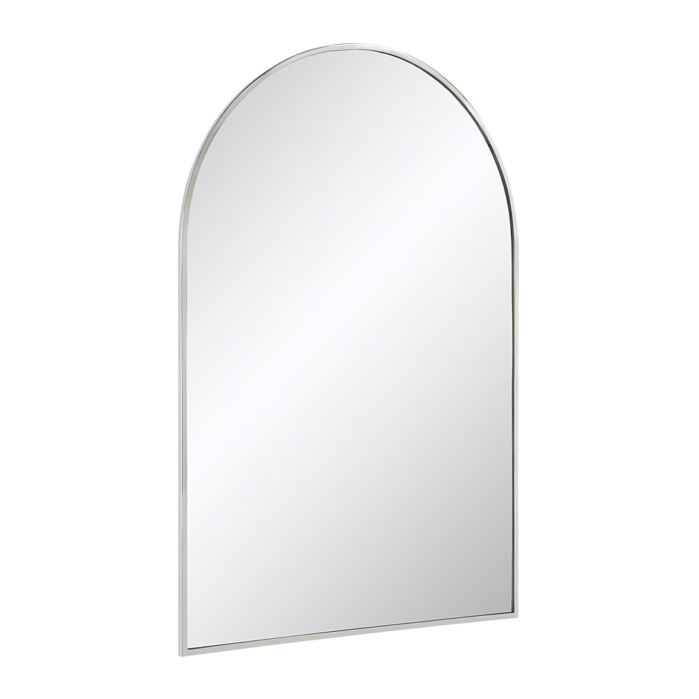 Plaka 36" H x 24" W Wall Mirror, Grey - Angle Image - MT2693