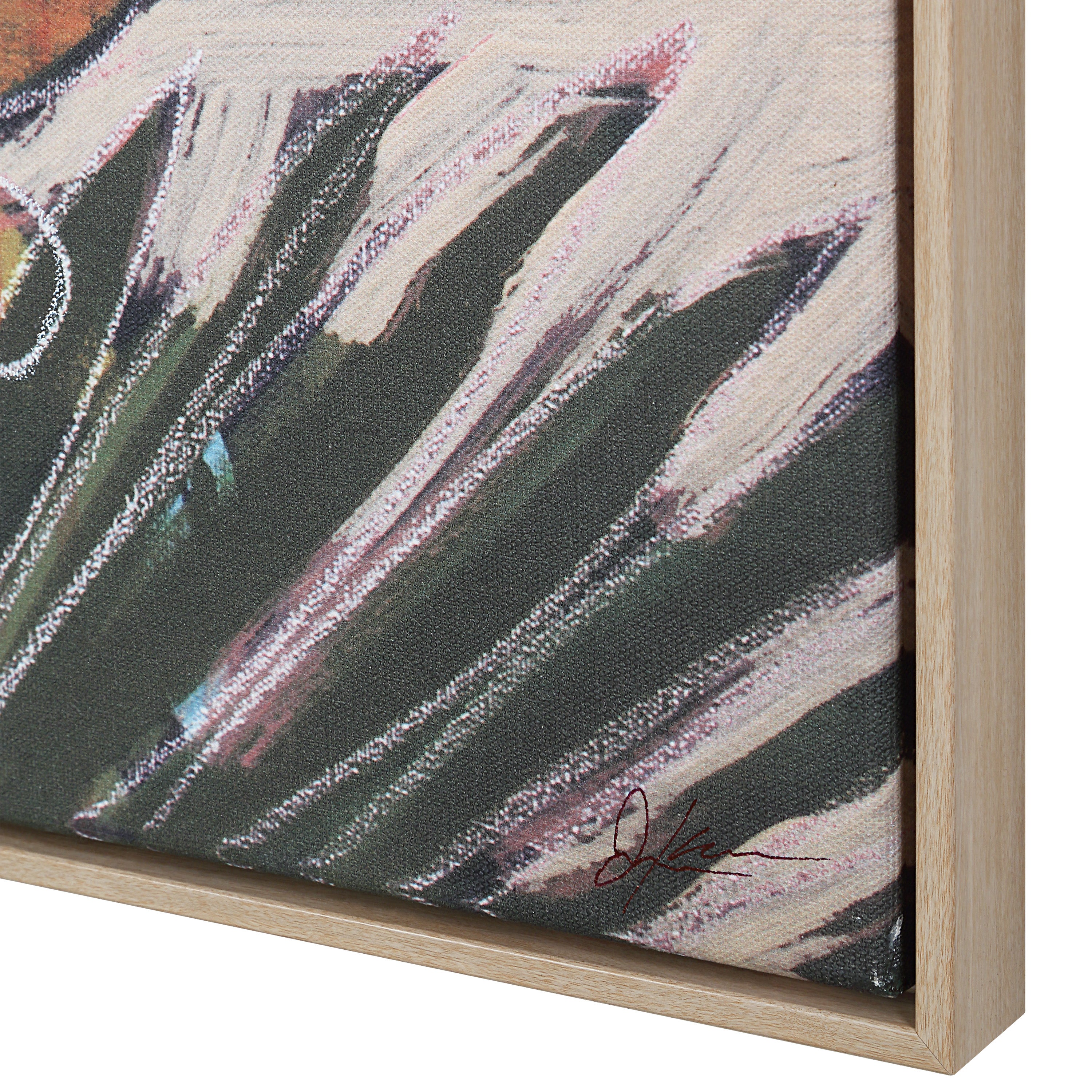 Belleza 40" H x 40" W Canvas Art, Green - Detail Image - OL2216