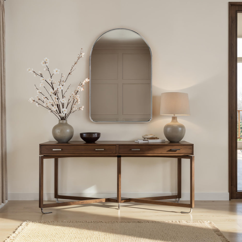 Cassis 36" H x 24" W Wall Mirror, Silver - Lifestyle Image - MT2725