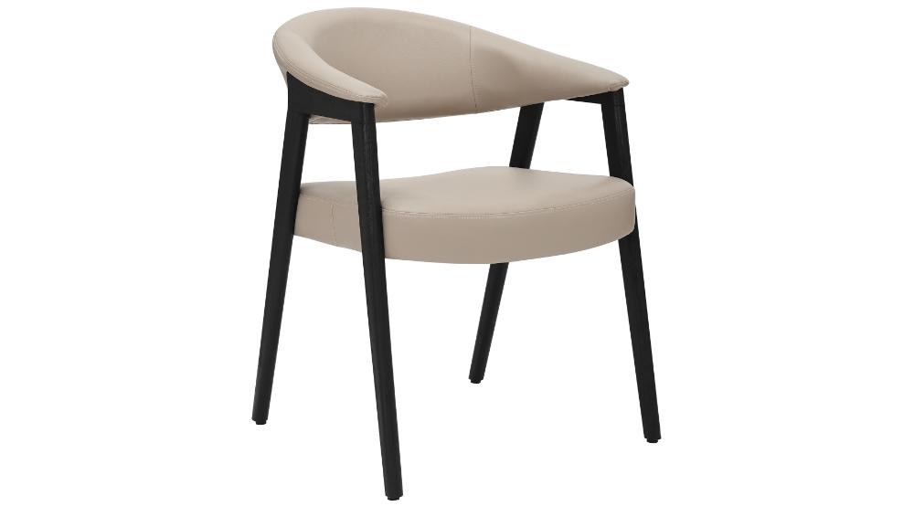 Tovas and Bexley 7pc Dining Set - Black Table and Mushroom Chairs